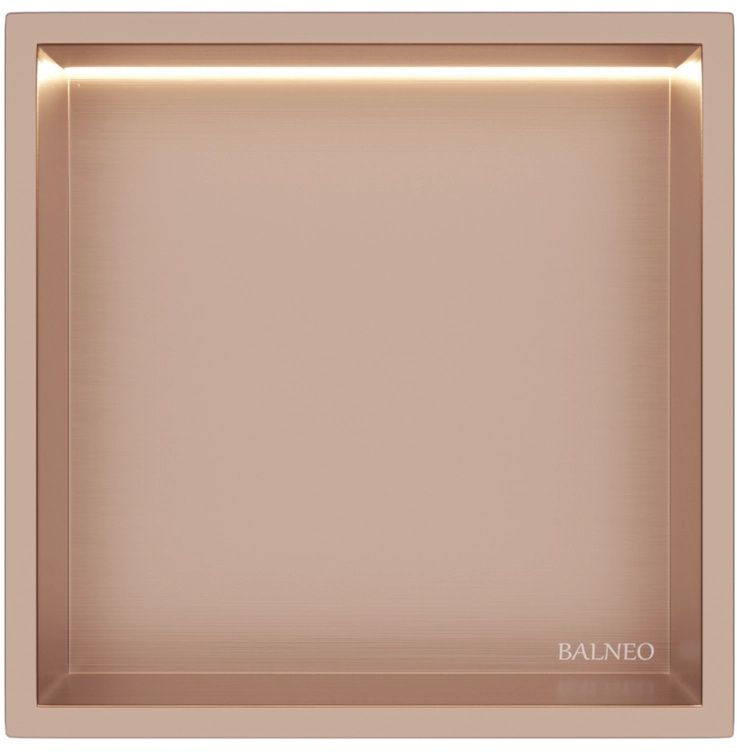 Darmowa Dostawa - Półka wnękowa 30 cm miedziana Balneo Wall Box B01010401091