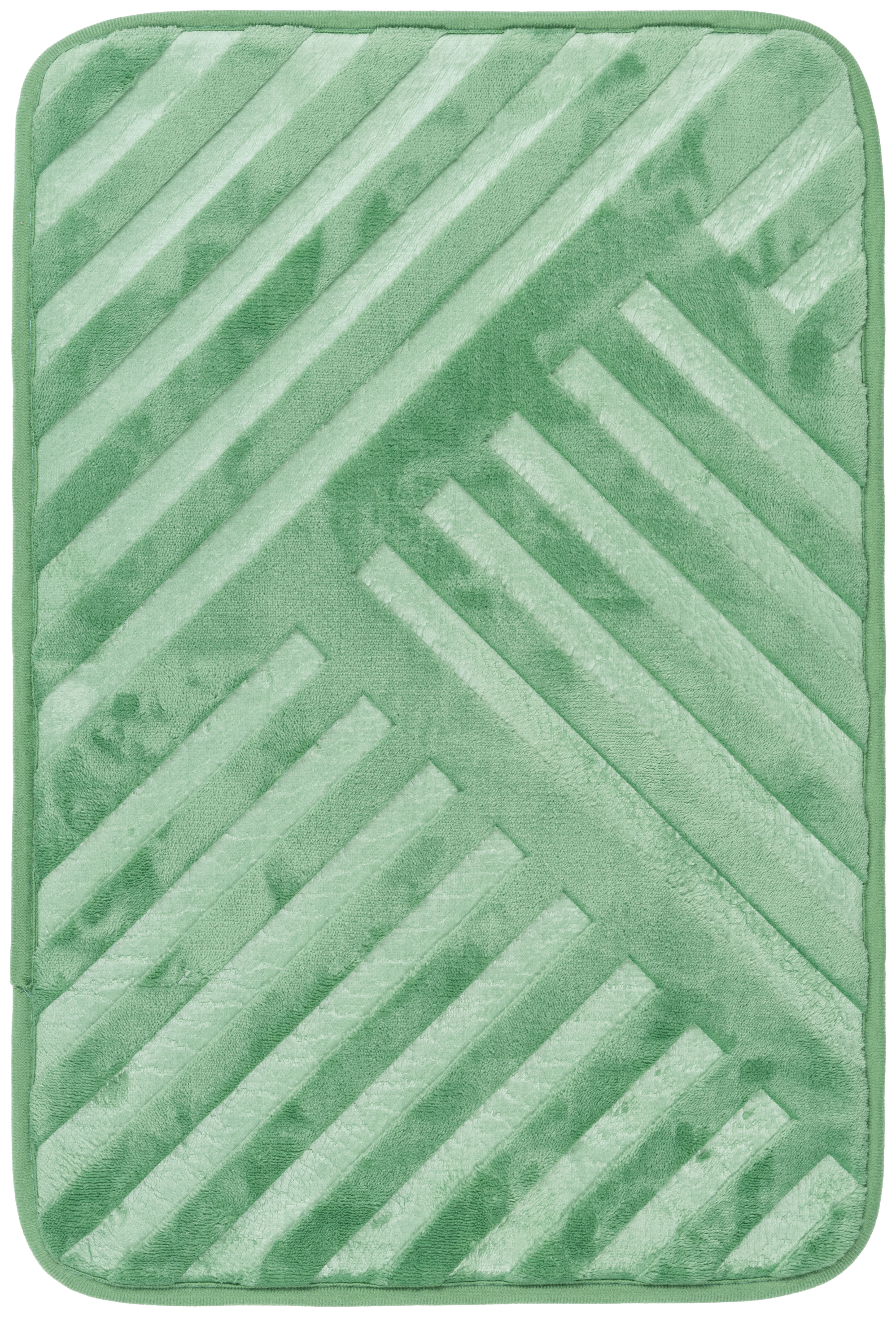 Darmowa Dostawa - Dywanik łazienkowy 80x50 cm prostokątny zielony Multi-Decor Hamilton 508277