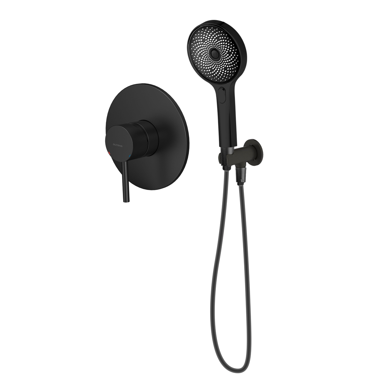 Darmowa Dostawa - Zestaw prysznicowy podtynkowy czarny mat Oltens Molle 36030300