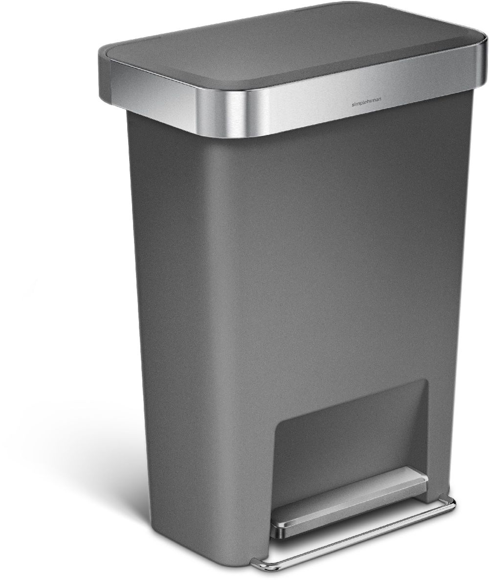 Darmowa Dostawa - Kosz na śmieci 45 l szary Simple Human CW1386CB