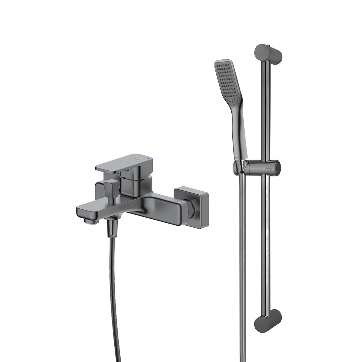 Darmowa Dostawa - Zestaw wannowo-prysznicowy ścienny grafit Oltens Hadsel 36058400