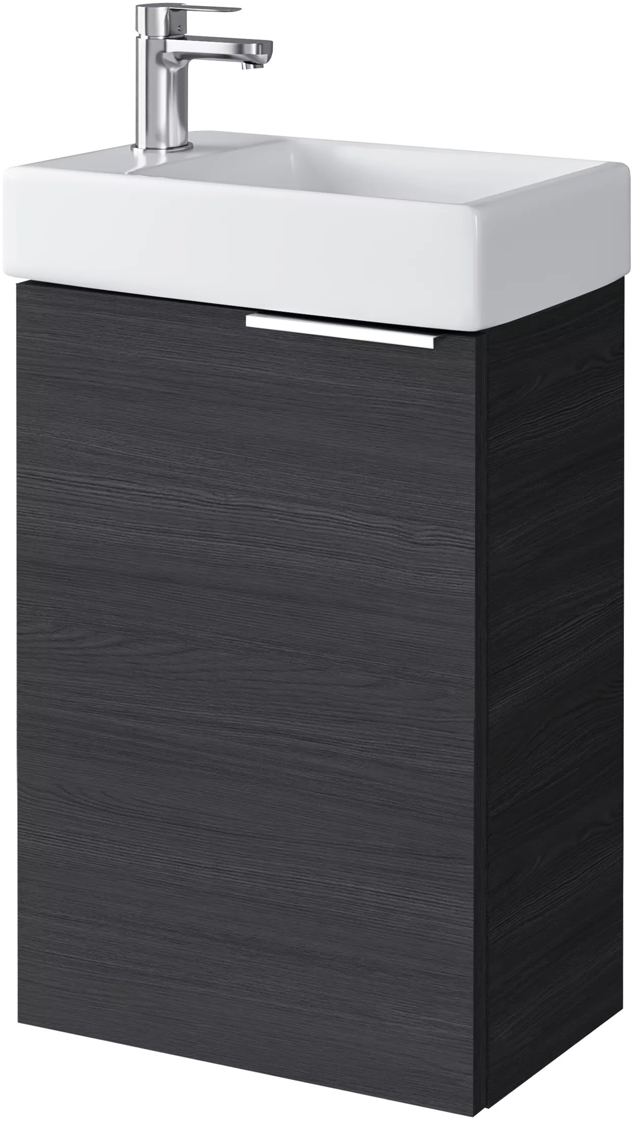 Darmowa Dostawa - Umywalka z szafką i uchwytami 40.5 cm antracyt Uptrend Fika 003SU4003TR41355