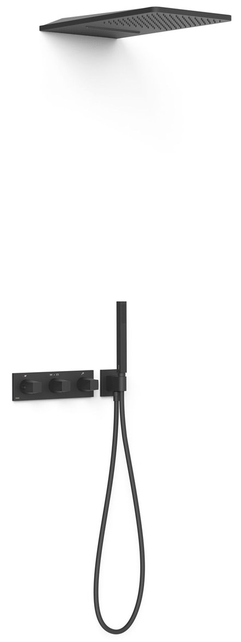 Darmowa Dostawa - Zestaw prysznicowy podtynkowy czarny Tres B-System 30725305NM