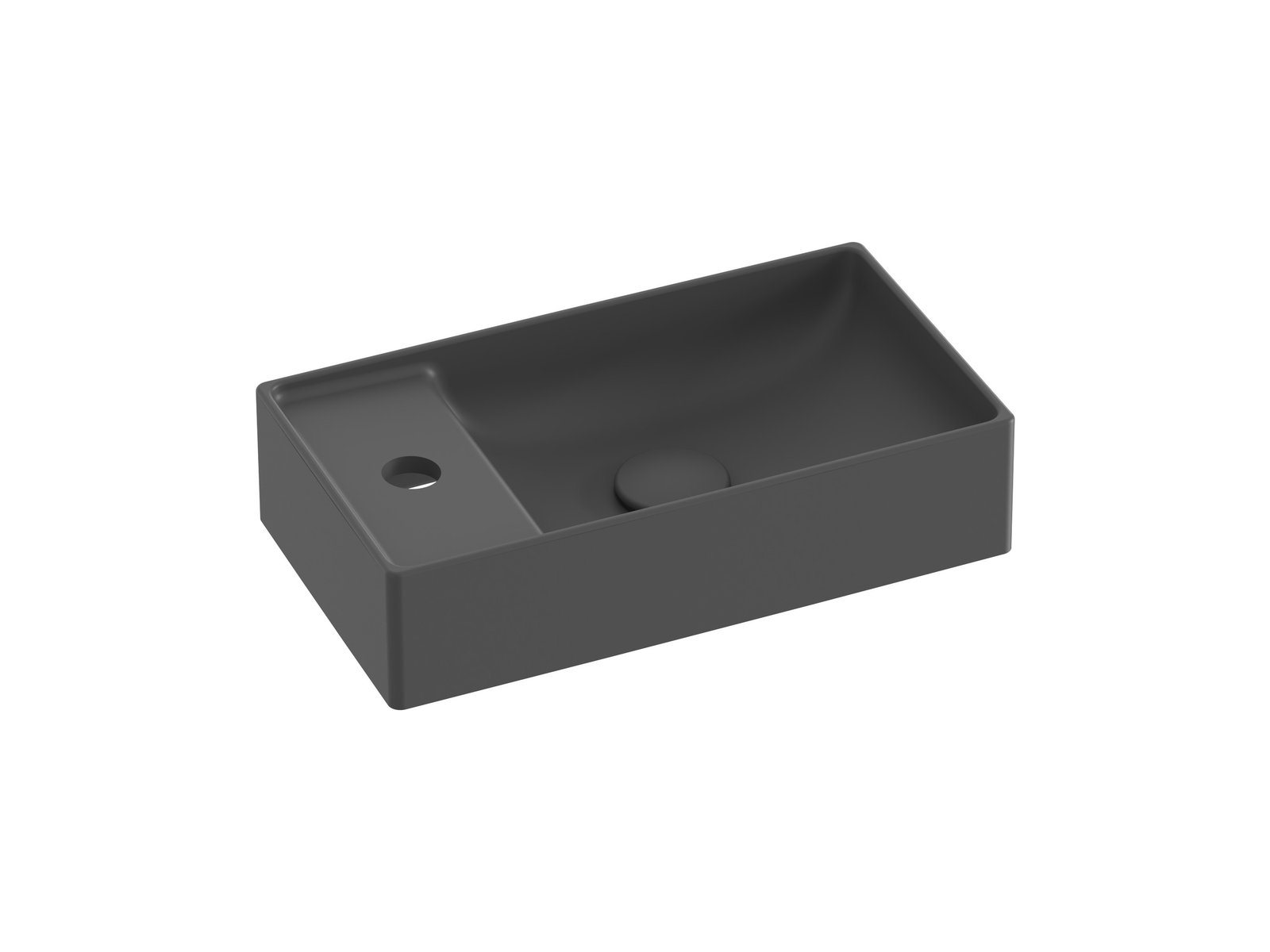 Darmowa Dostawa - Umywalka 40x22 cm prostokątna meblowa antracyt Ravak Veda XJX03240000