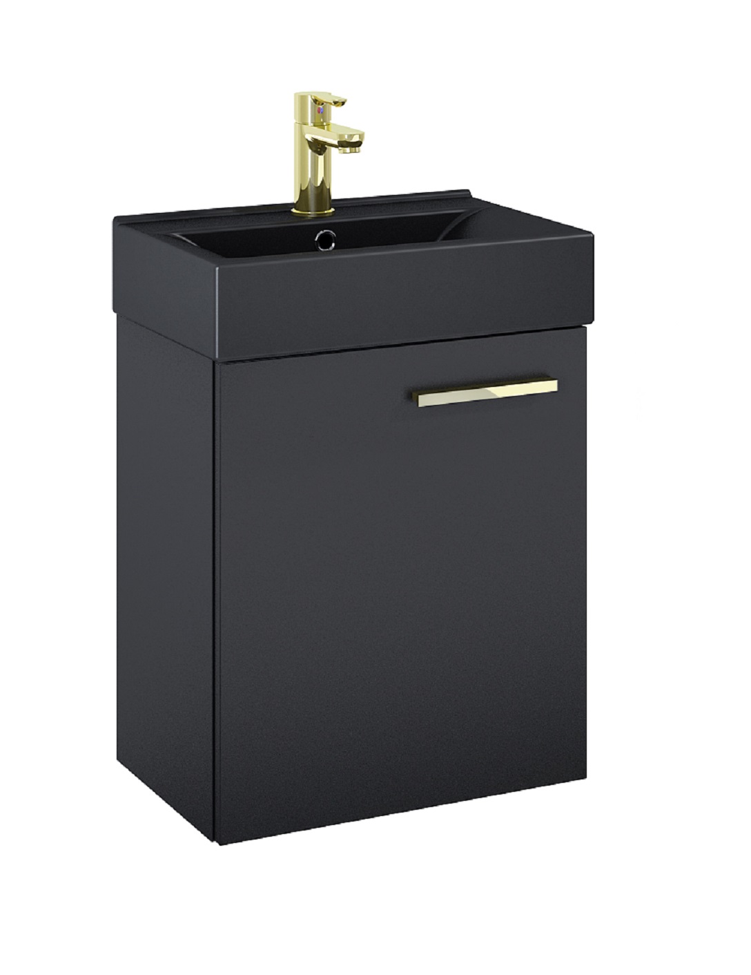 Darmowa Dostawa - Umywalka z szafką 45 cm czarną Elita Tiny RE020450157160