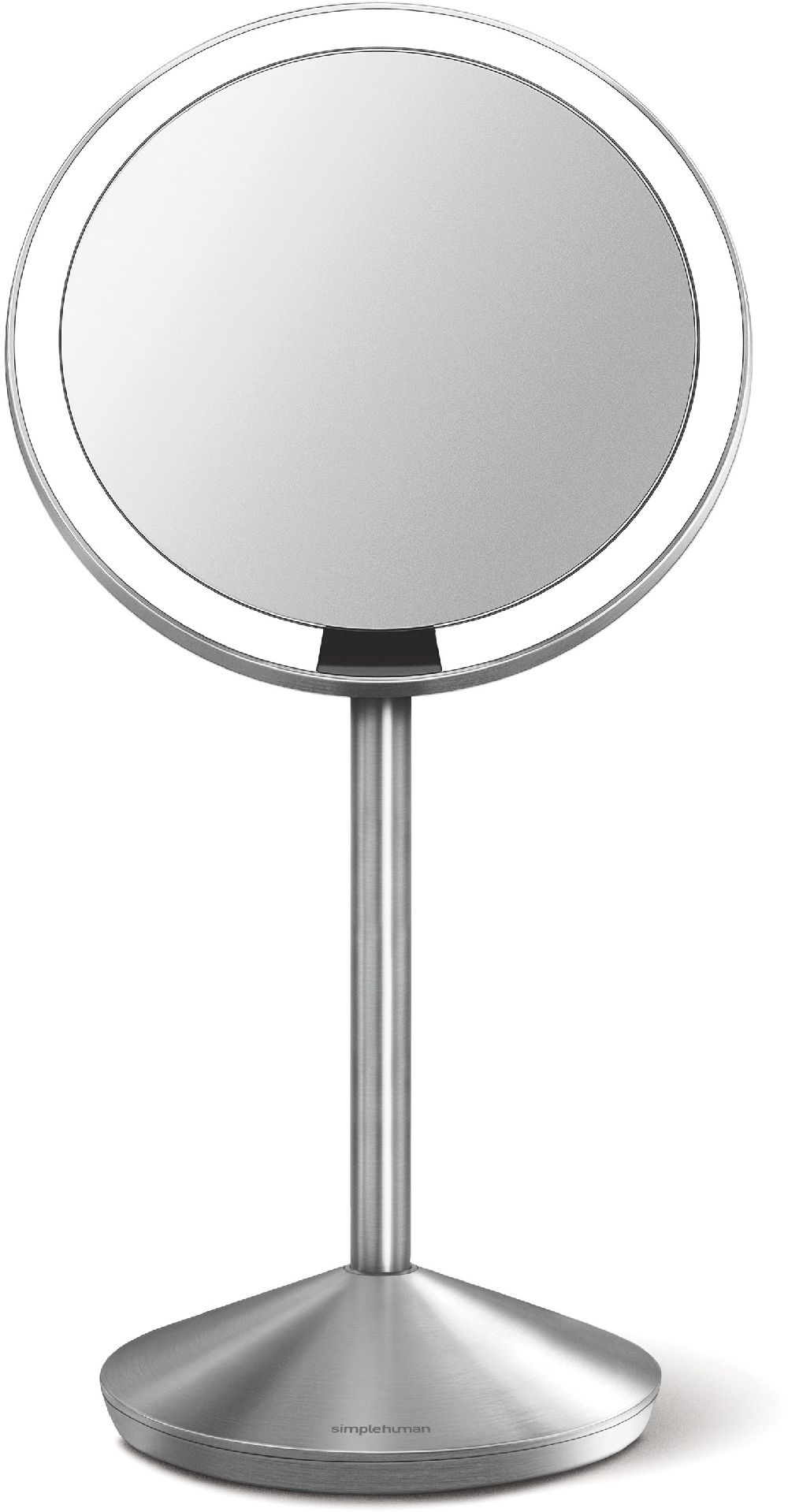 Darmowa Dostawa - Lusterko kosmetyczne 14x29 cm okrągłe z oświetleniem stal Simple Human ST3004