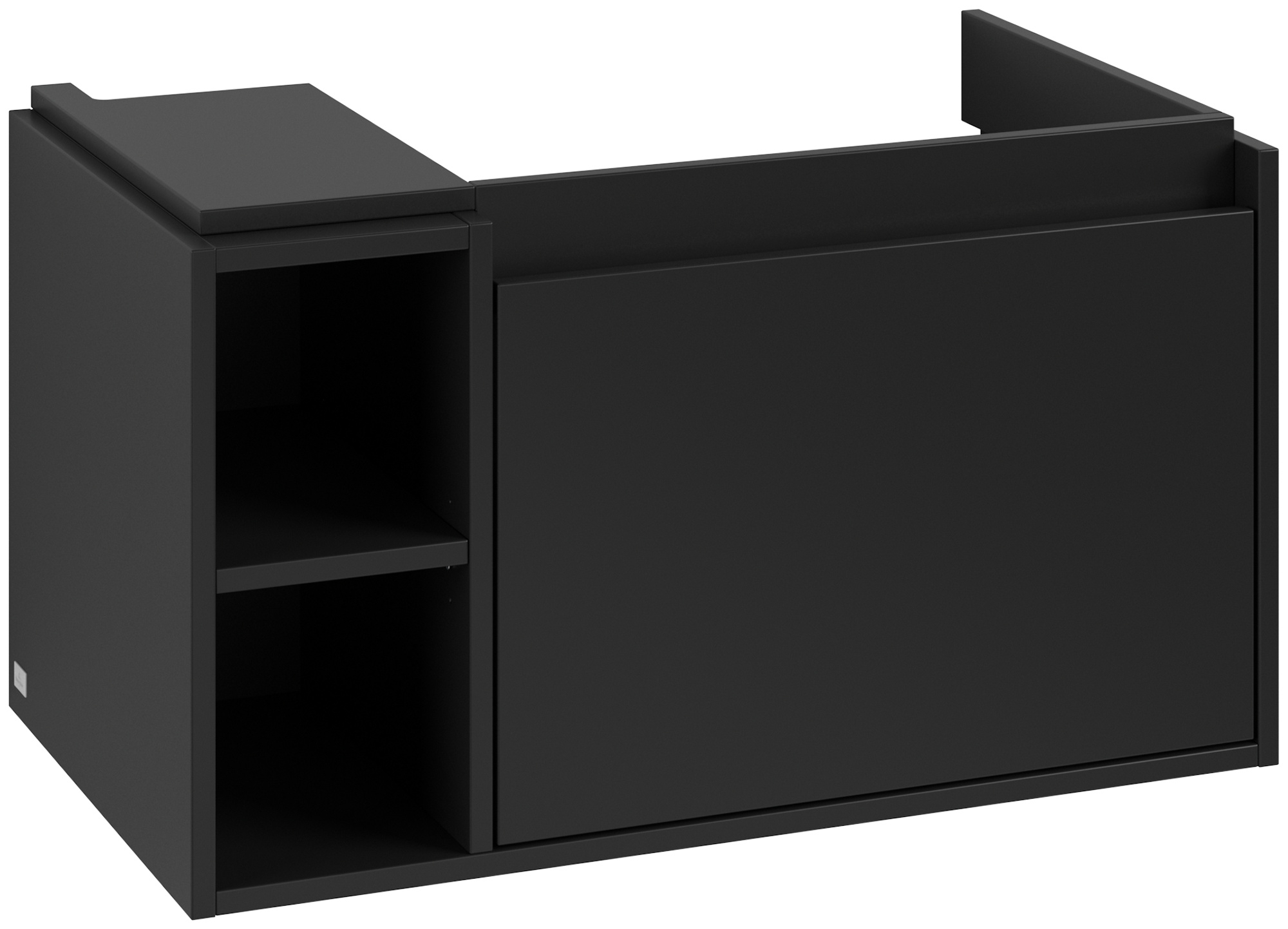 Darmowa Dostawa - Szafka 77.2x43.9x43.6 cm podumywalkowa wisząca czarna Villeroy & Boch Skyla C78700VL