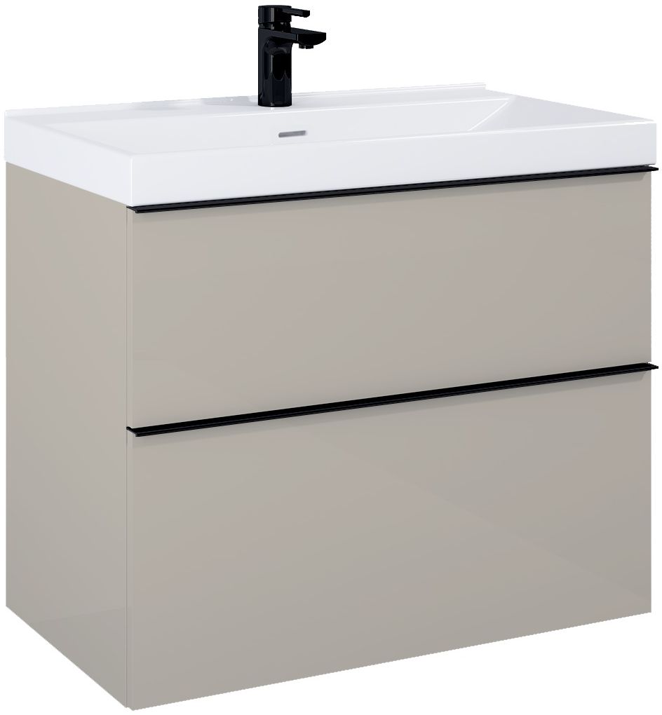 Darmowa Dostawa - Szafka 80x44.9x63.5 cm podumywalkowa wisząca beżowa Elita Look RE010801027020