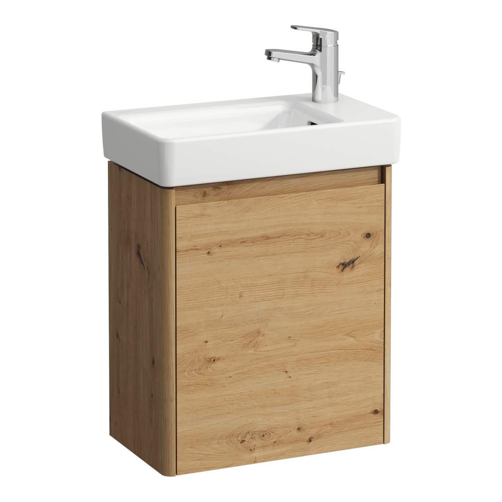 Darmowa Dostawa - Szafka 45.7x27x51.5 cm podumywalkowa wisząca dąb Laufen Base 2.0 H4112321082671