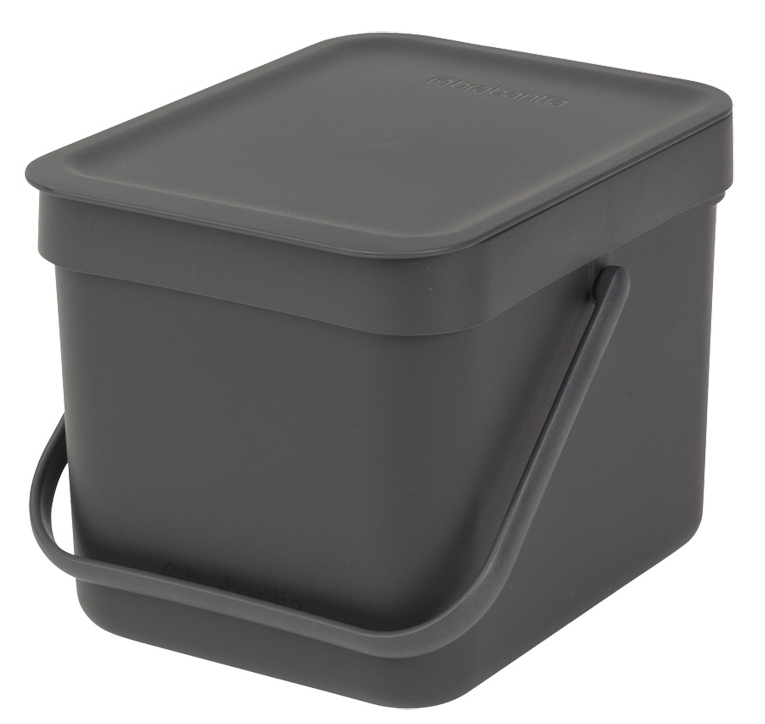 Darmowa Dostawa - Kosz na śmieci 6 l szary Brabantia Sort & Go 109720