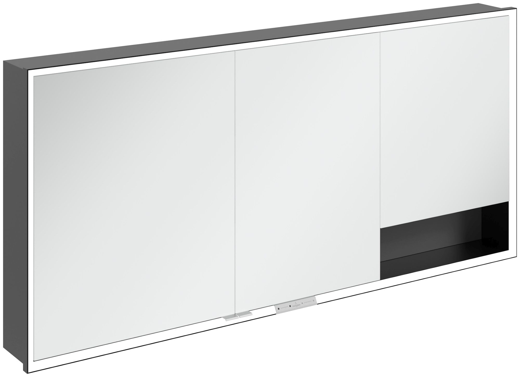 Darmowa Dostawa - Szafka 160x16.8x75 cm z lustrem grafitowa Villeroy & Boch My View+ B48216VR