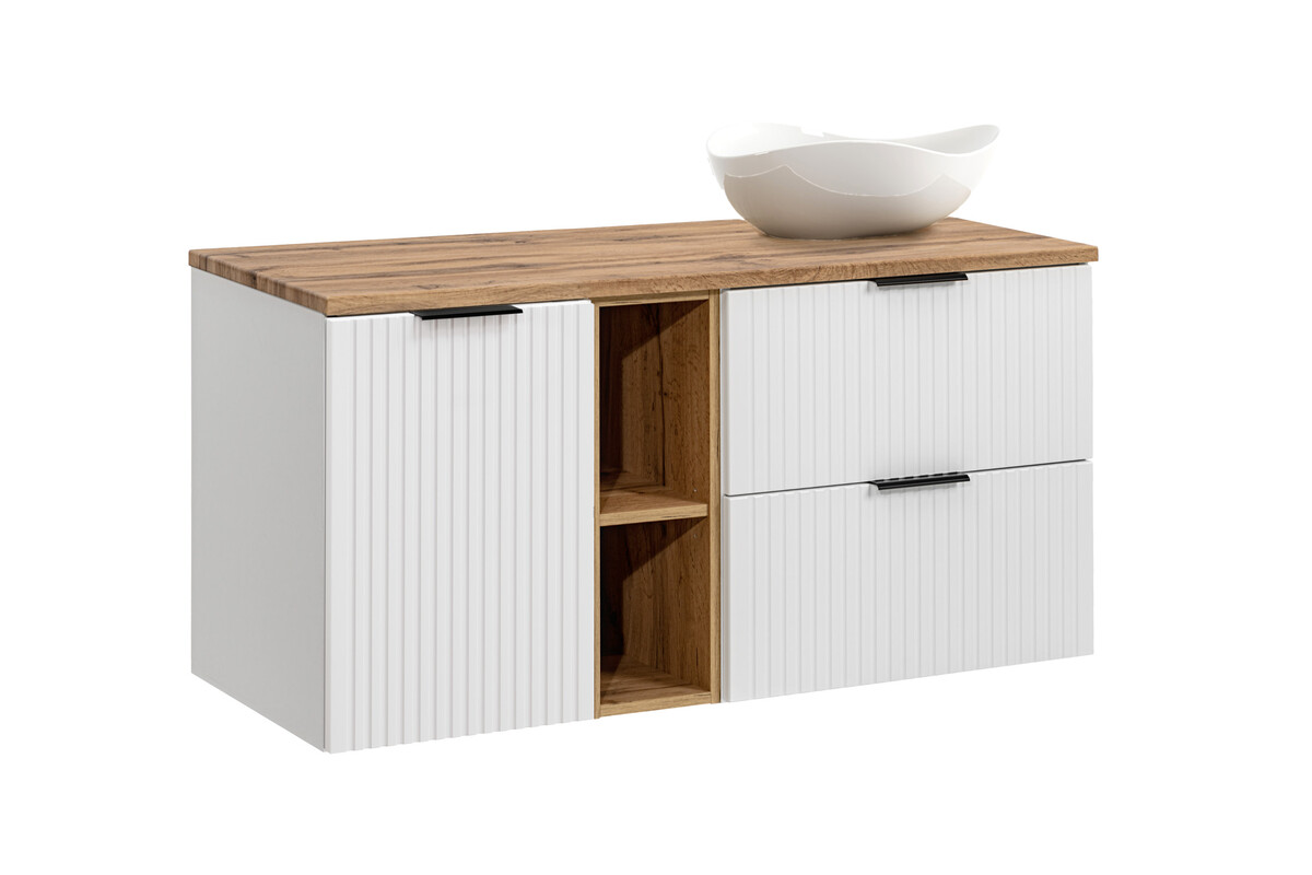 Darmowa Dostawa - Umywalka z szafką 120 cm białą Comad Adel White SETADWBWOTAN120CMUNCLOUDLB