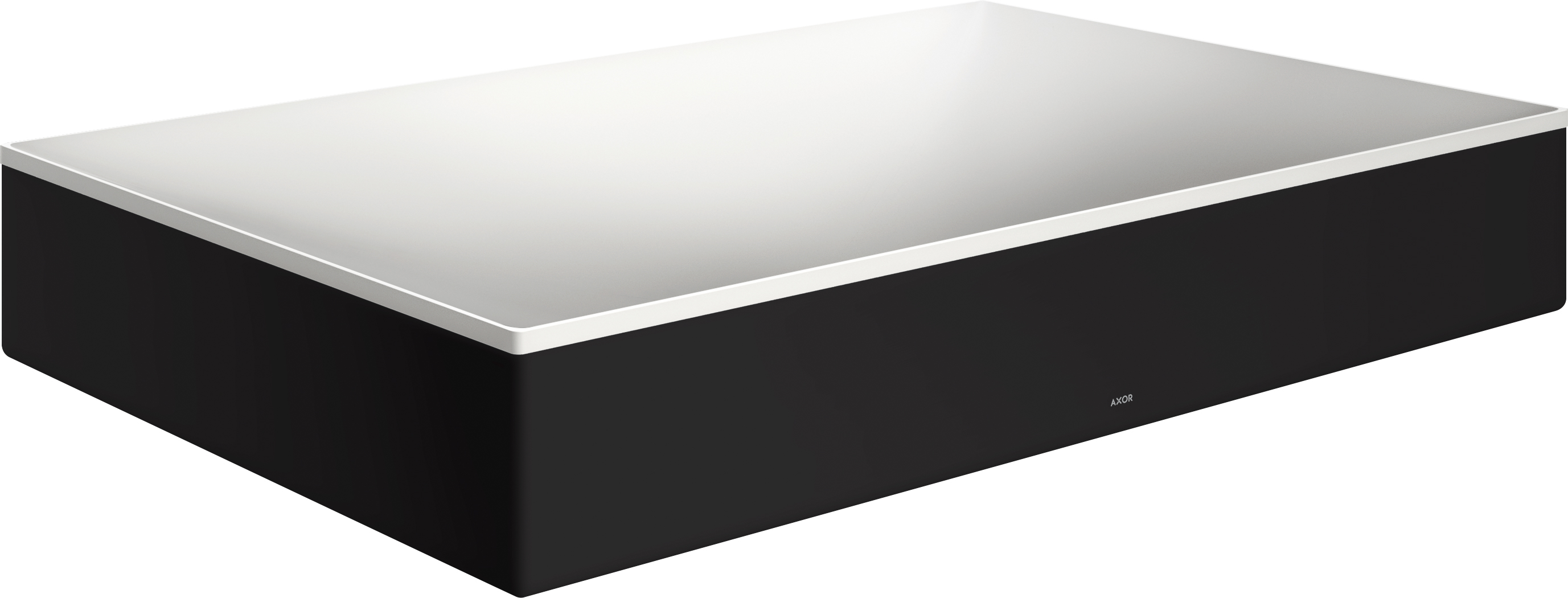 Darmowa Dostawa - Umywalka 60x40 cm prostokątna nablatowa biała-dwukolorowa-czarna Axor Suite 42004670