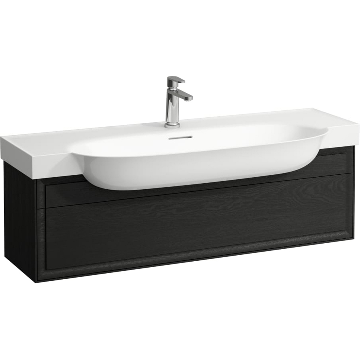 Darmowa Dostawa - Szafka 117.5x31.5x34.5 cm podumywalkowa wisząca czarny Laufen The New Classic H4060510856281