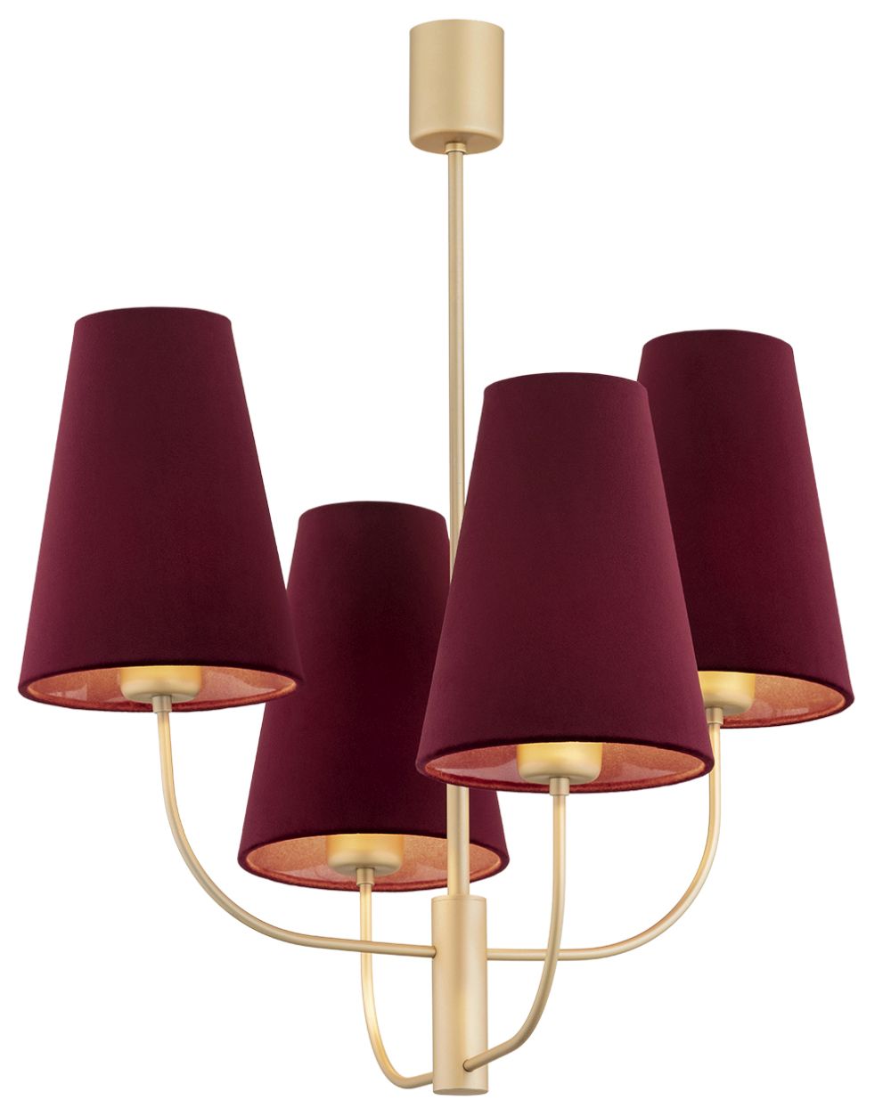 Darmowa Dostawa - Lampa podsufitowa 4x15 W złota Argon Safiano 1827