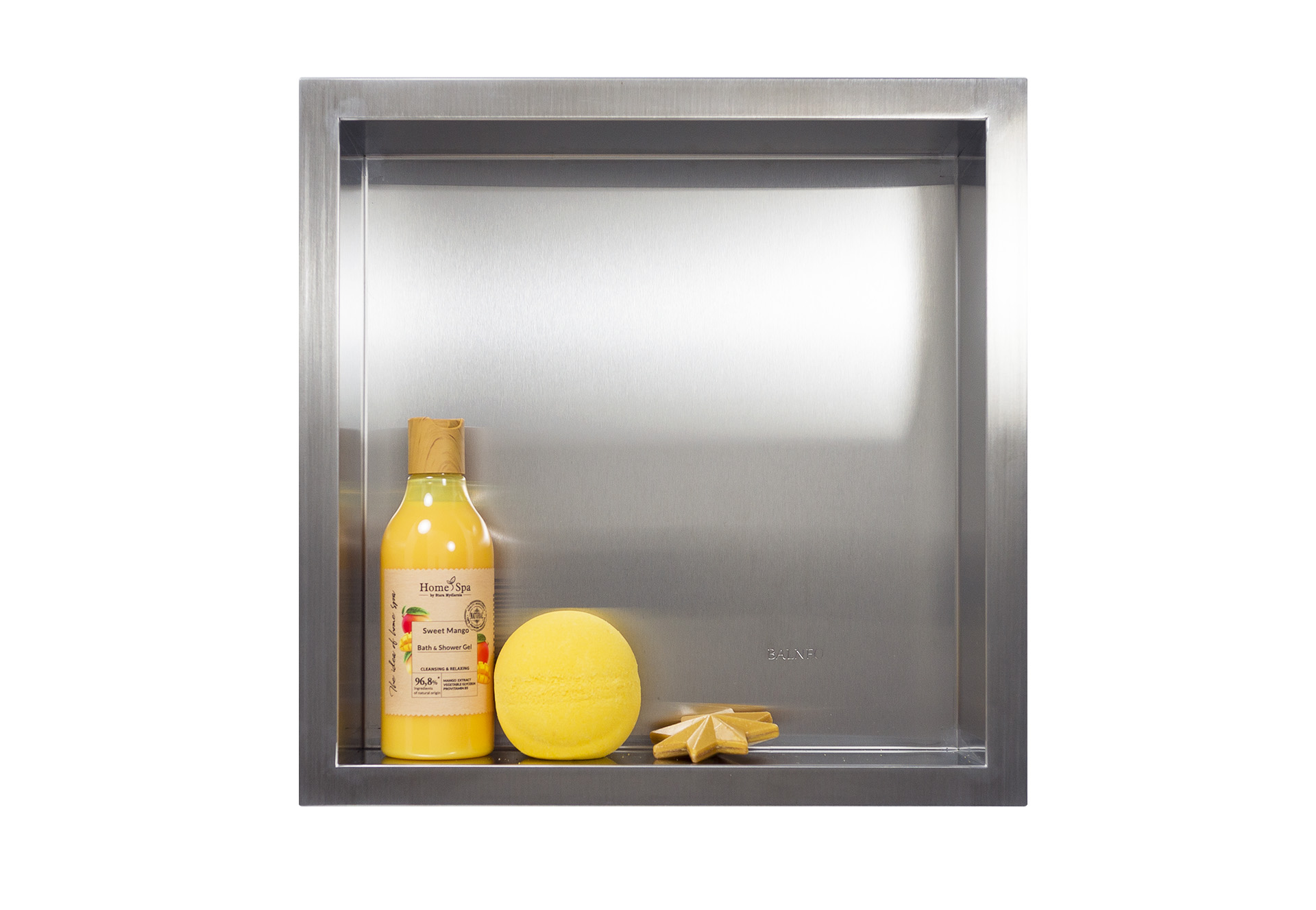 Darmowa Dostawa - Półka wnękowa 30 cm stal Balneo Wall-Box One Inox OBIN1