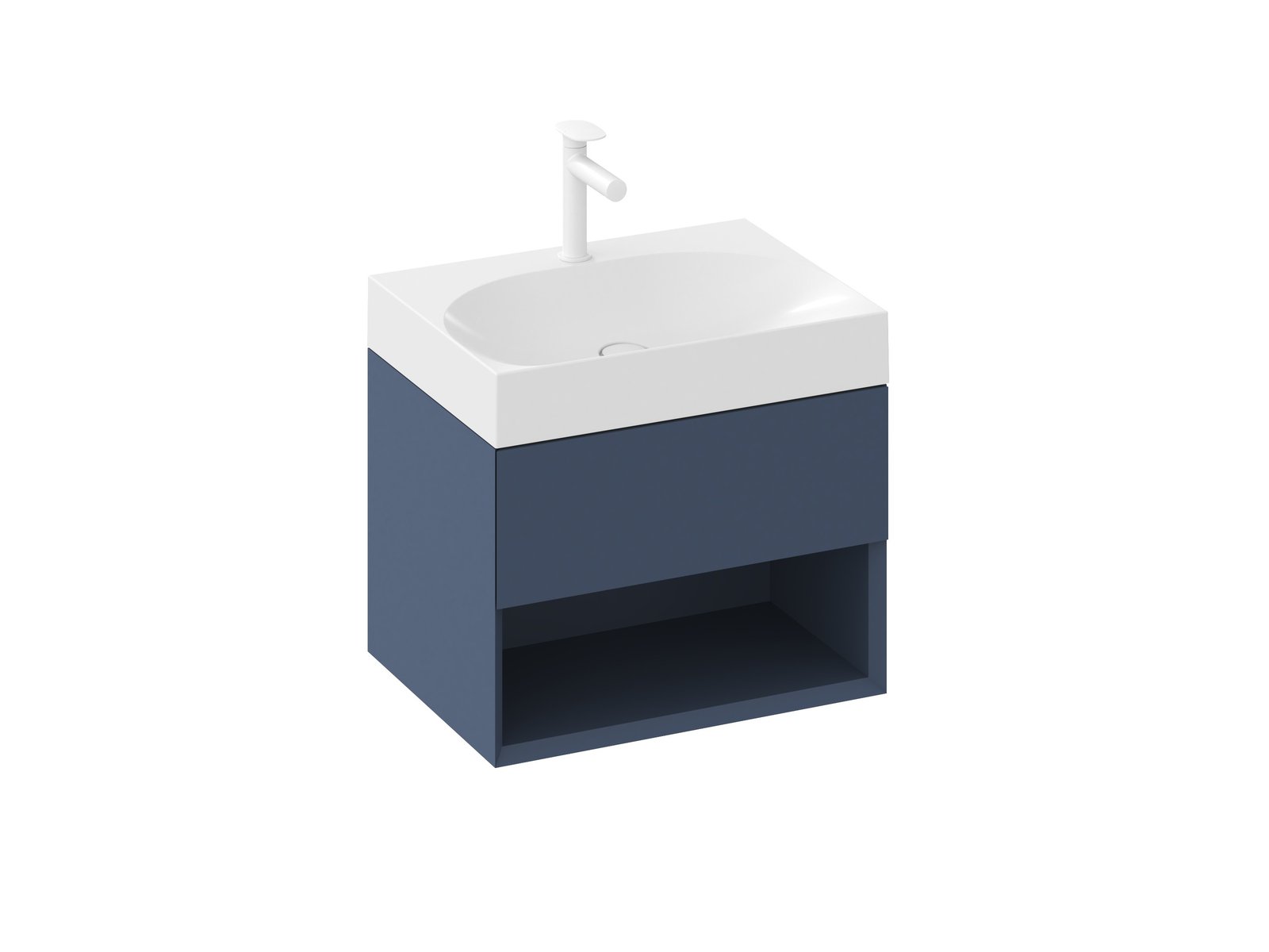 Darmowa Dostawa - Szafka 60x45x43 cm podumywalkowa wisząca niebieska Ravak Lite X000001857