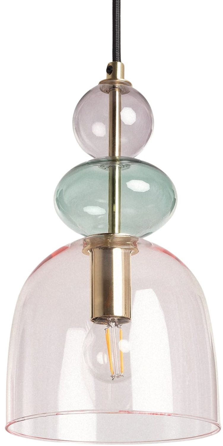 Darmowa Dostawa - Lampa wisząca 1x20 W złota-fioletowa Abruzzo Koloreno ABRKOLO2F