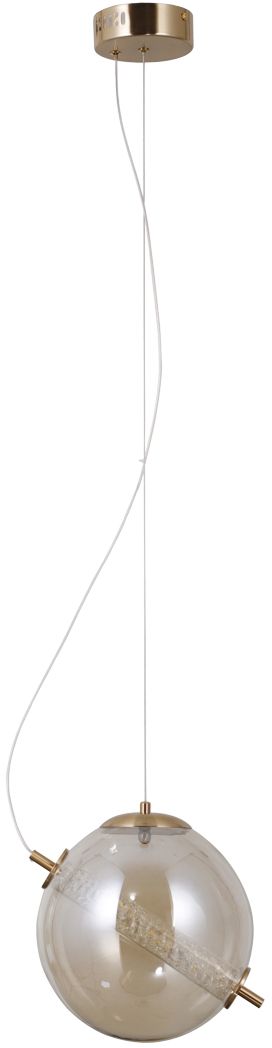 Darmowa Dostawa - Lampa wisząca 1x12 W złota-bursztynowa Italux Ganti PND34366HBRAMB