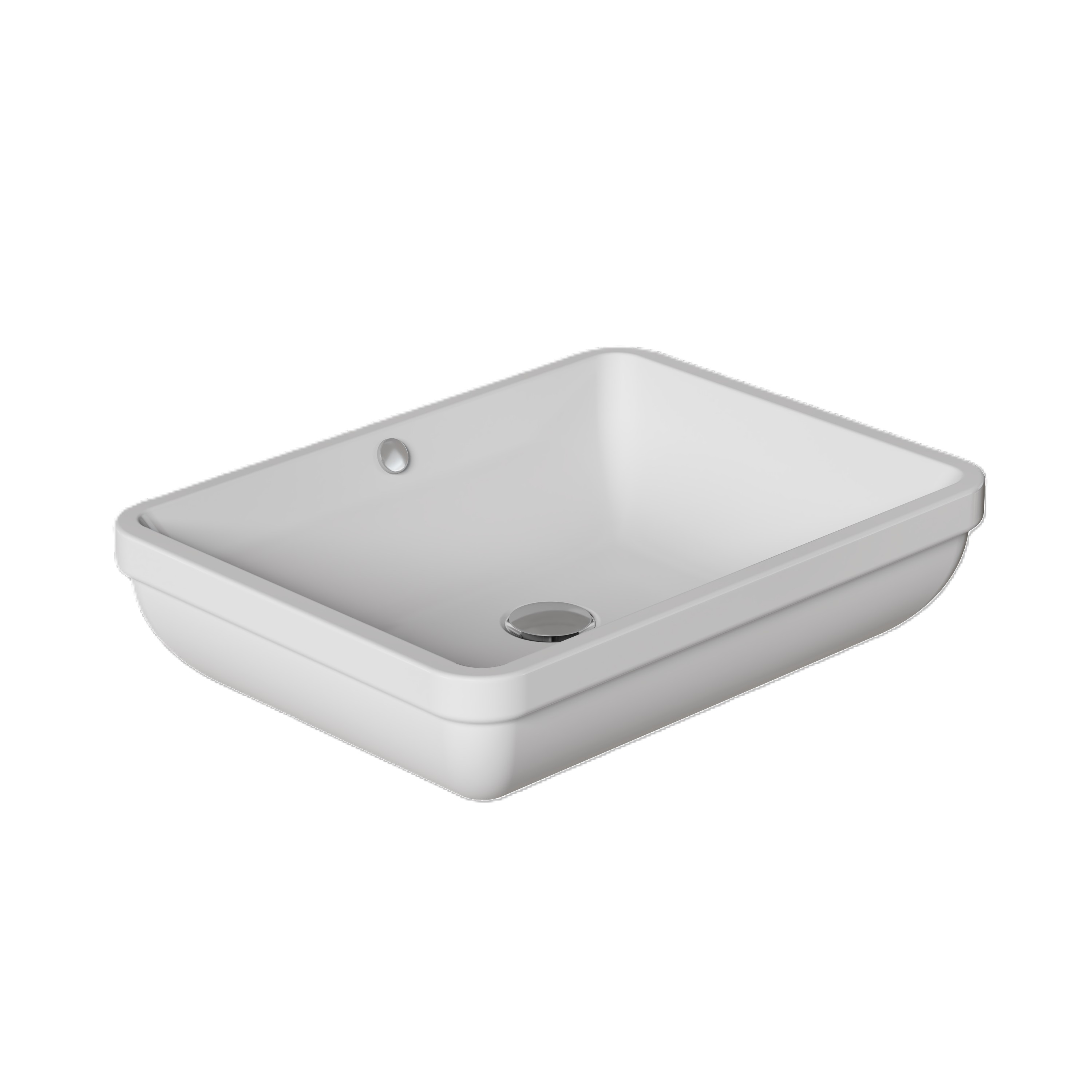 Darmowa Dostawa - Umywalka 55.5x38 cm prostokątna podblatowa biała Vilarte by Dura 5930