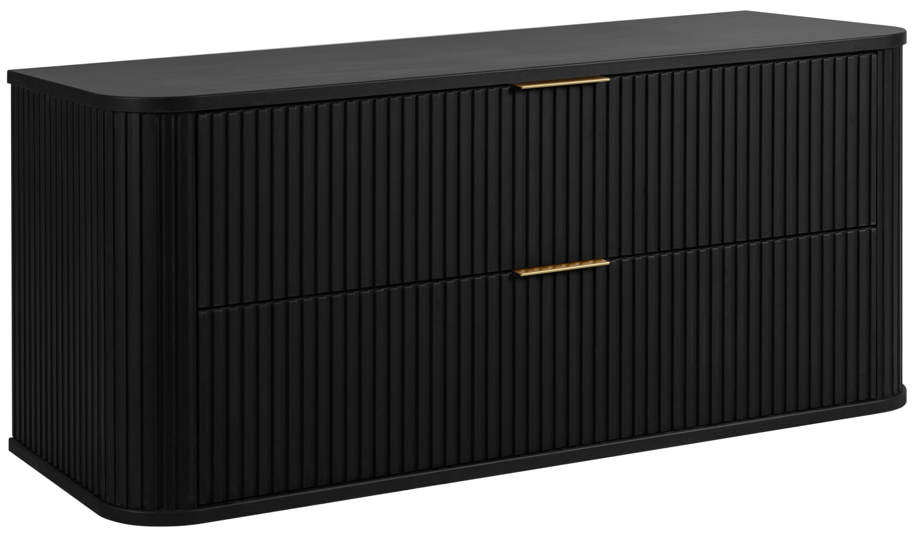 Darmowa Dostawa - Szafka z blatem 120.4x41.5x51.7 cm podumywalkowa wisząca czarna Rodan Elegance 5906154453905