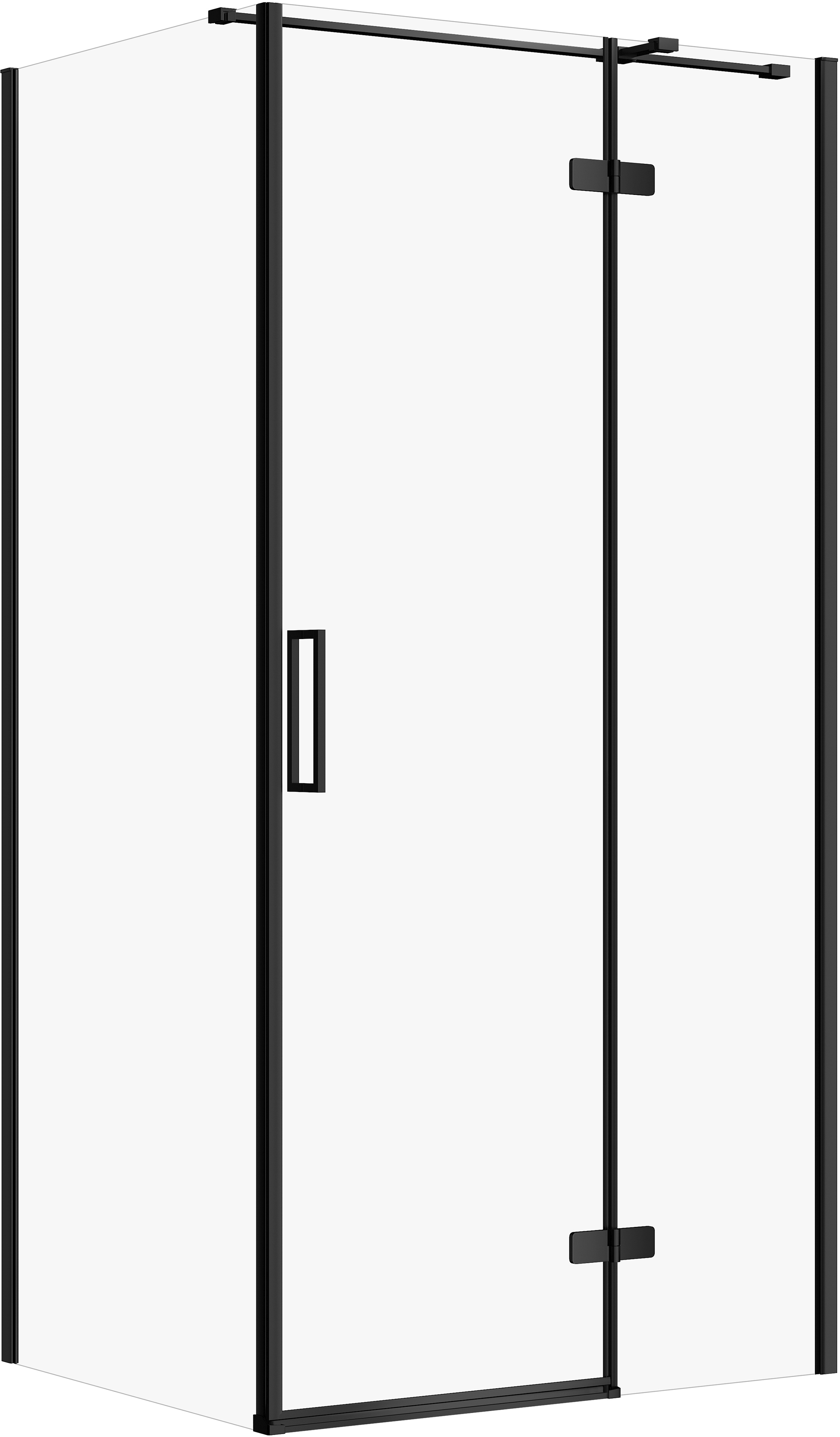 Darmowa Dostawa - Kabina prysznicowa 100x80 cm prostokątna czarny mat/szkło przezroczyste Cersanit City S584096