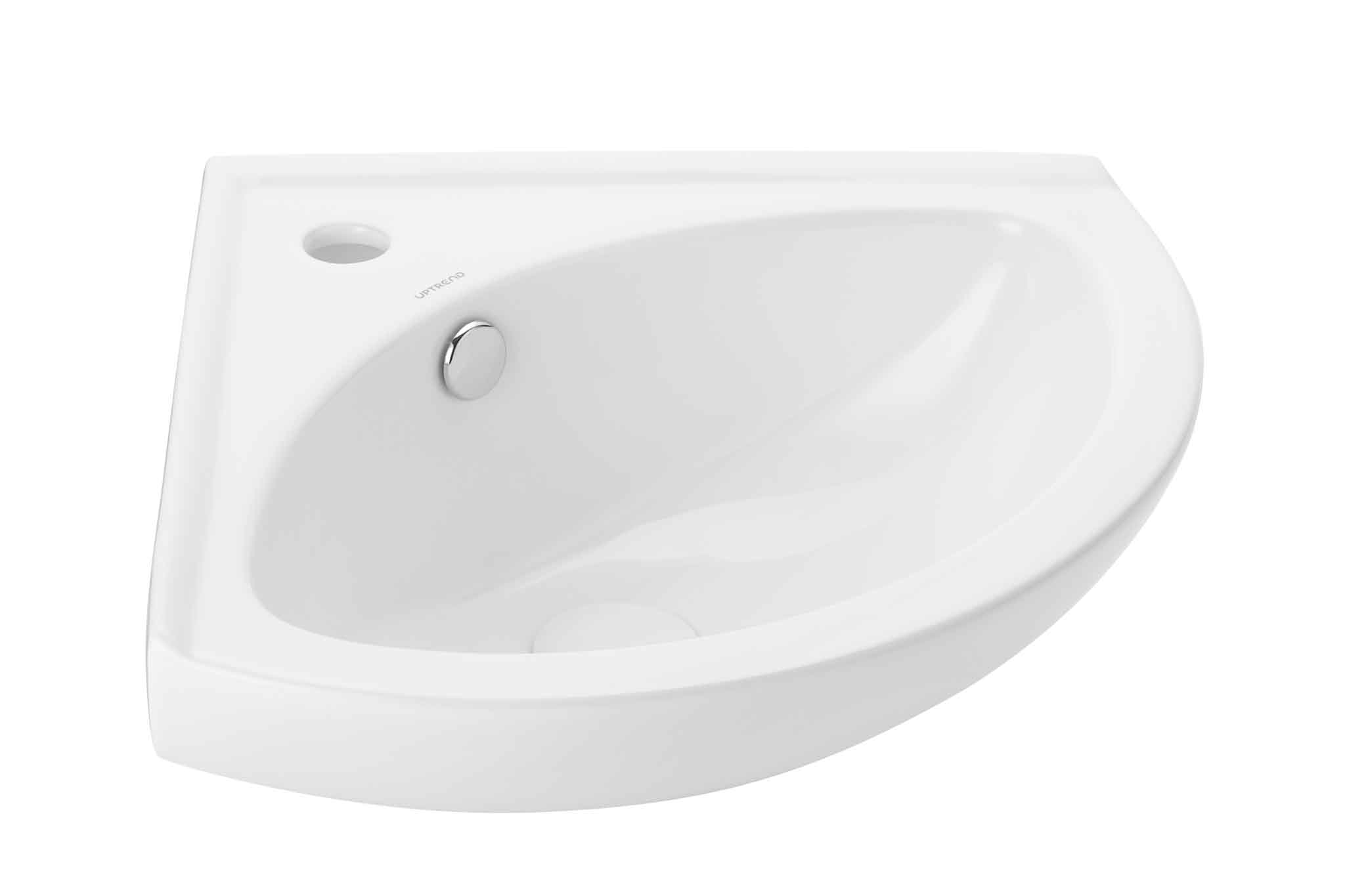 Darmowa Dostawa - Umywalka 56x19.5 cm narożna biała Uptrend Corner TR41196