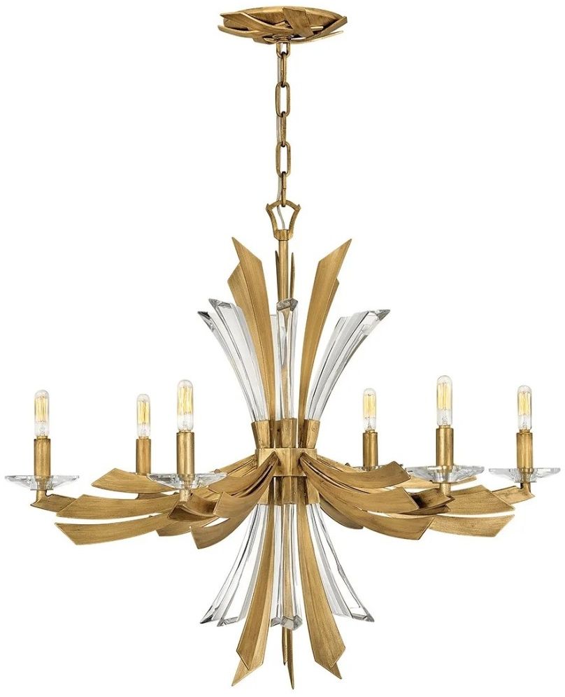 Darmowa Dostawa - Lampa wisząca 6x40 W złota Quintiesse Vida QNVIDA6