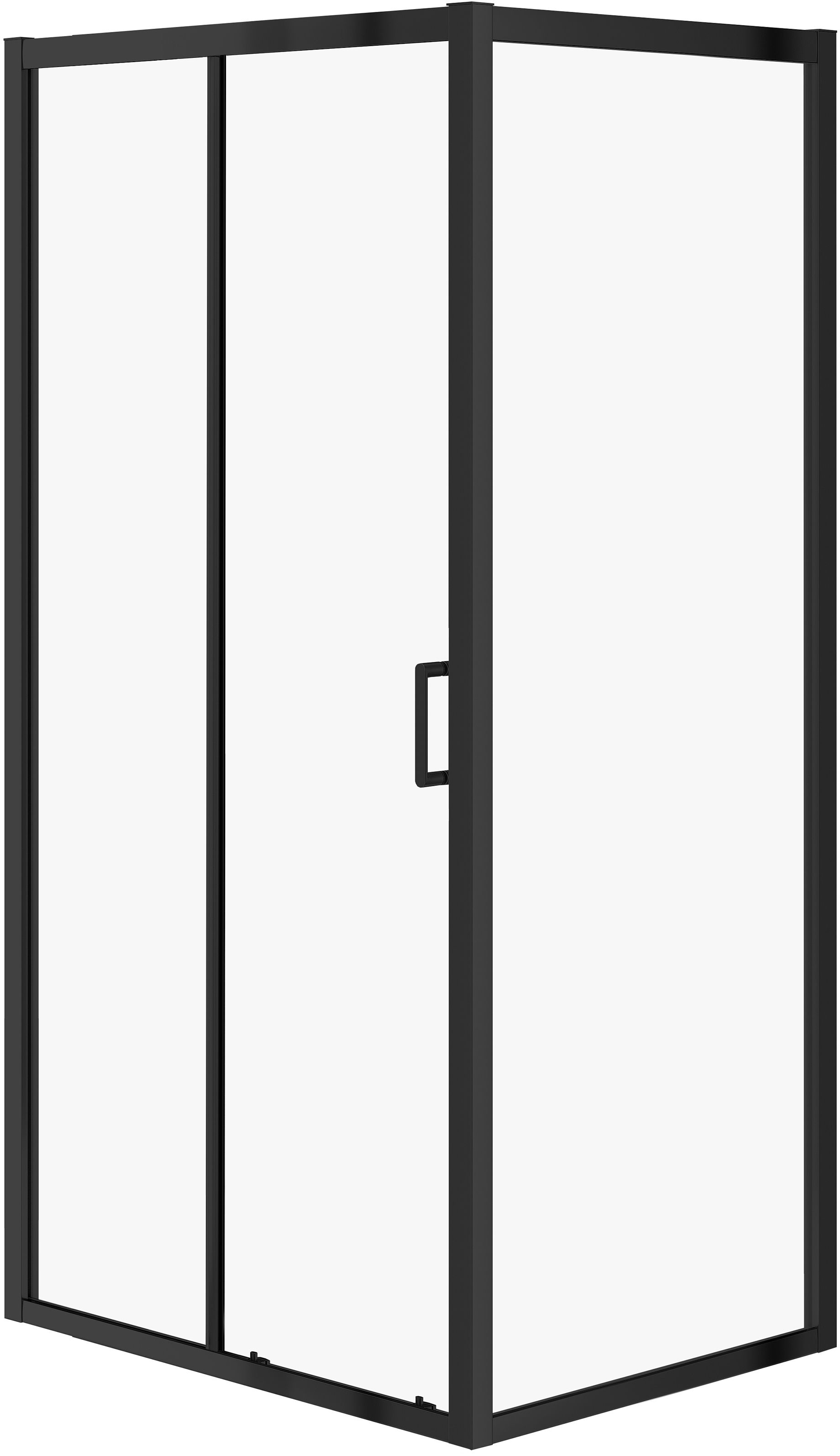 Darmowa Dostawa - Kabina prysznicowa 100x80 cm prostokątna czarny mat/szkło przezroczyste Cersanit Arteco S913017