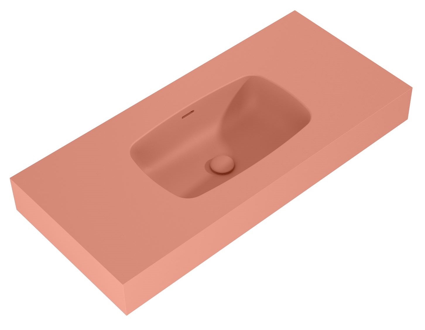 Darmowa Dostawa - Umywalka 100.8x46 cm prostokątna ścienna różowa Elita Dimple RE041000026600