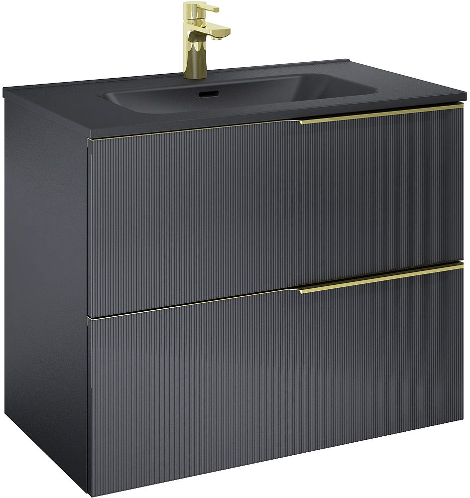 Darmowa Dostawa - Szafka 80x45.3x63.5 cm podumywalkowa wisząca czarna Elita Soho RE010804047160