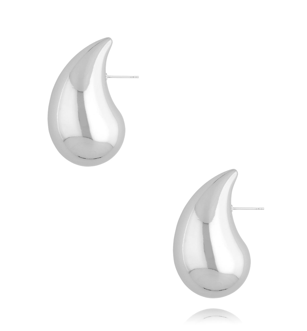 Kolczyki srebrne krople duże Big Drops KRG1023