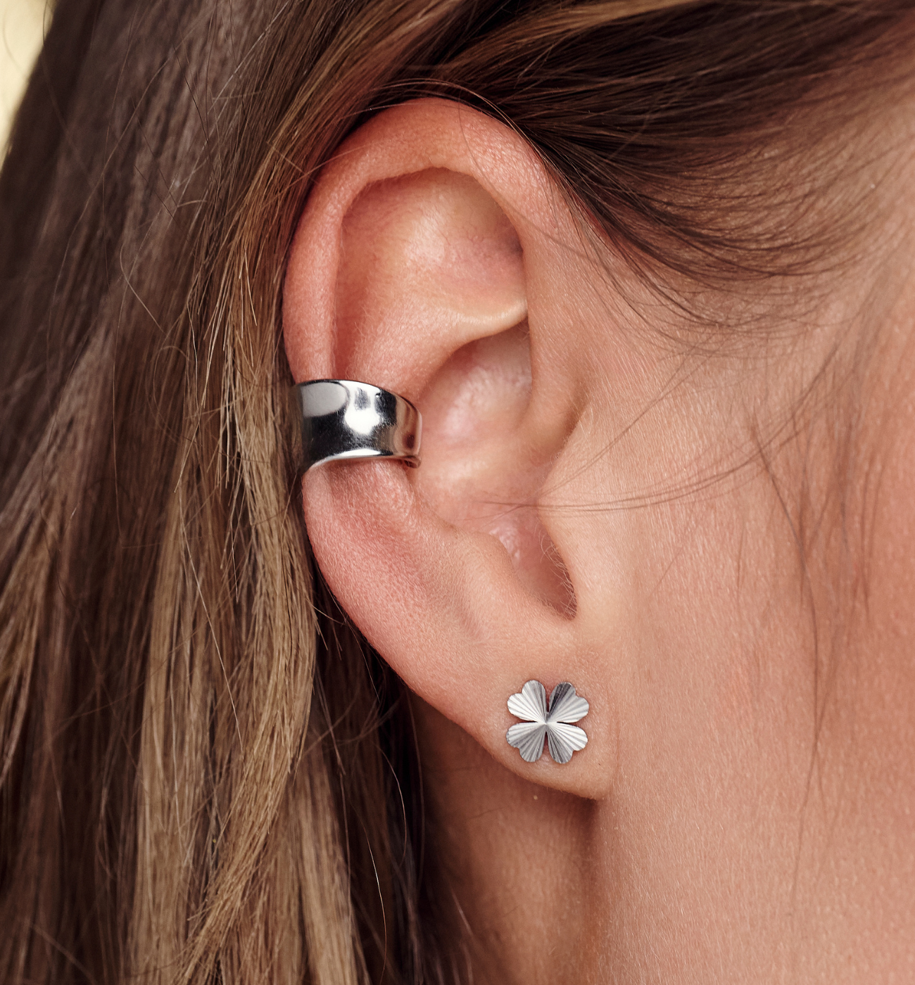 Kolczyki srebrne koniczynki KEA0052 - By Dziubeka