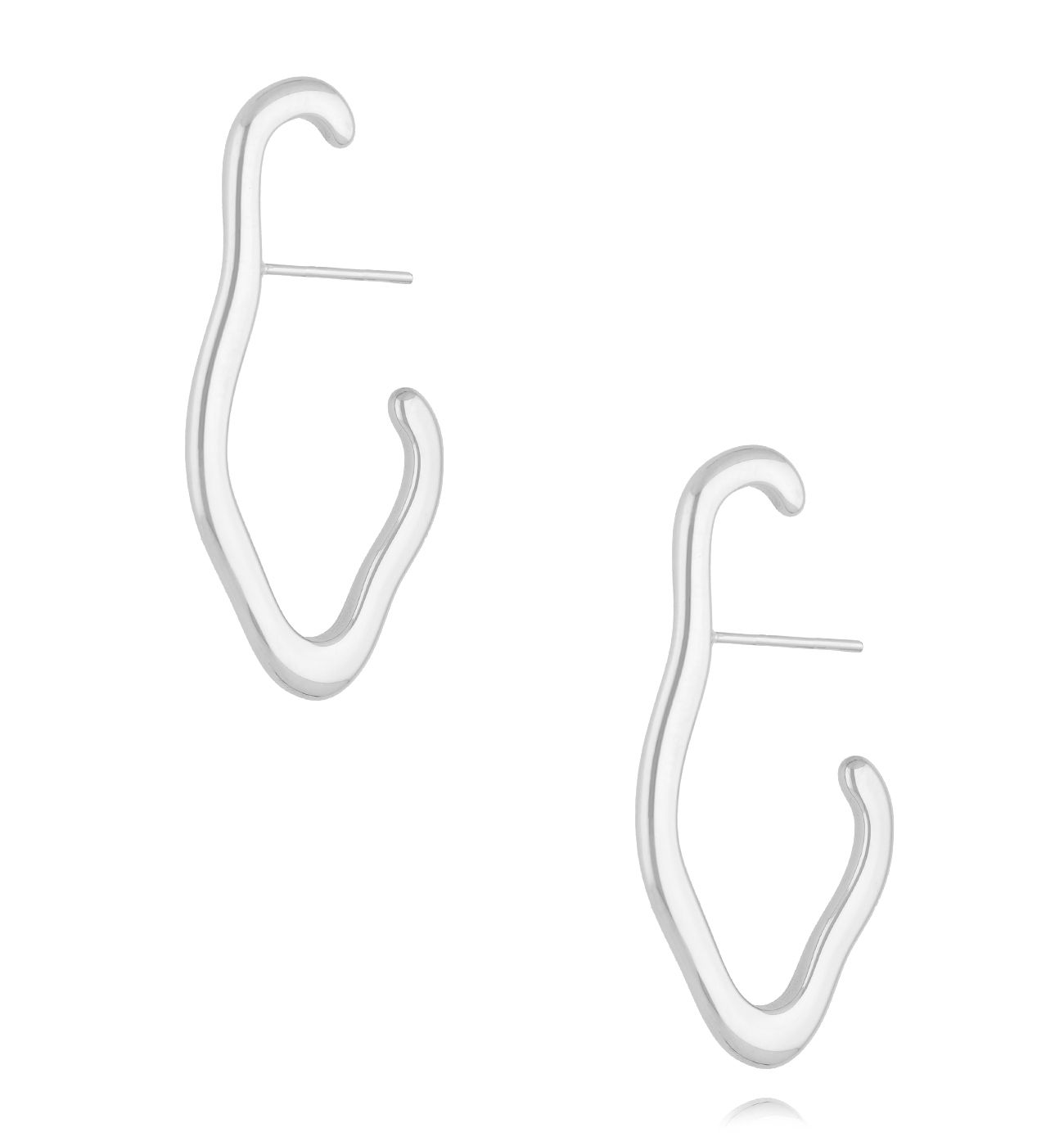 Kolczyki srebrne nieregularne KSA2143