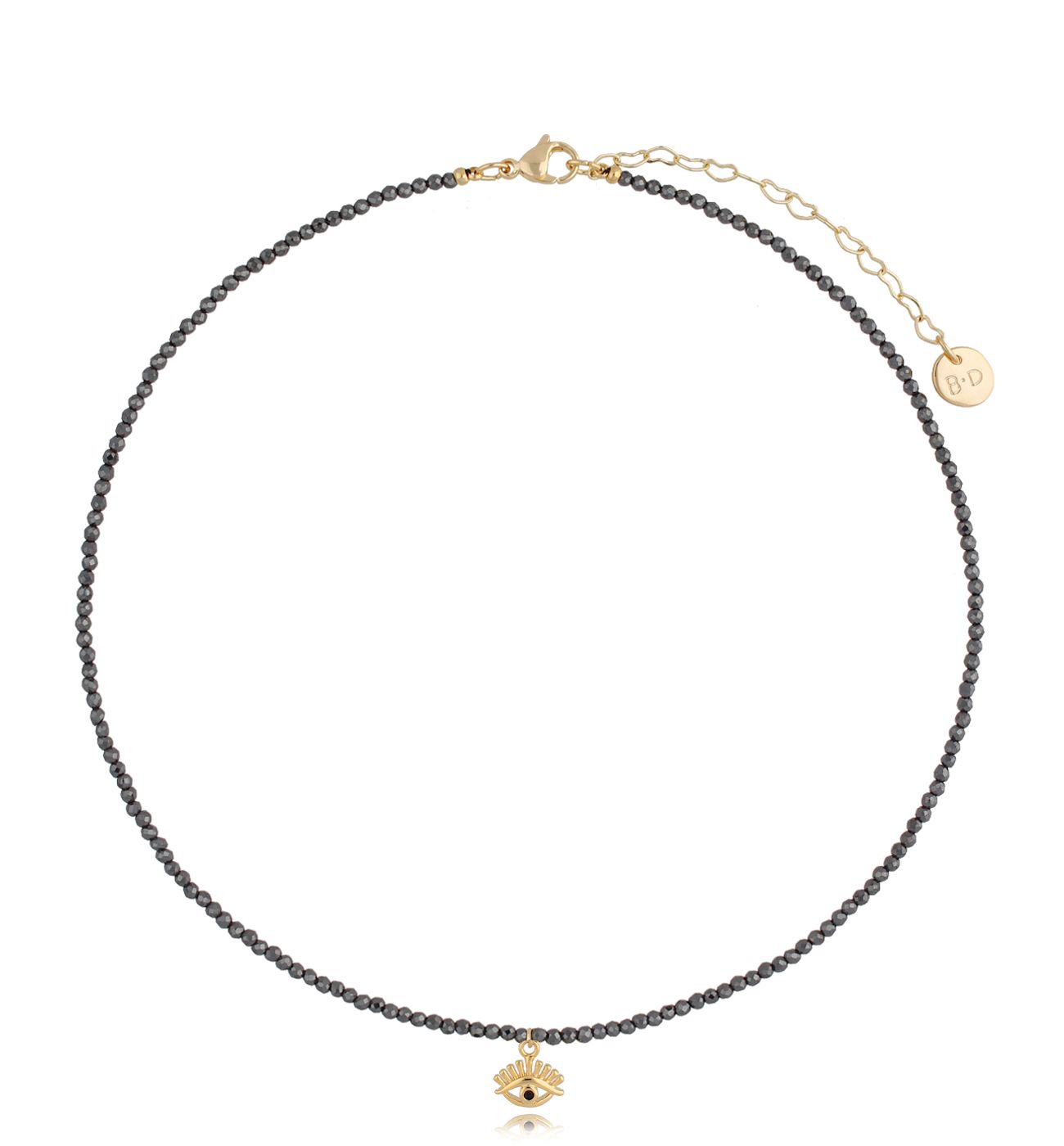 Naszyjnik z hematytami i okiem Lifestyle NTW0702