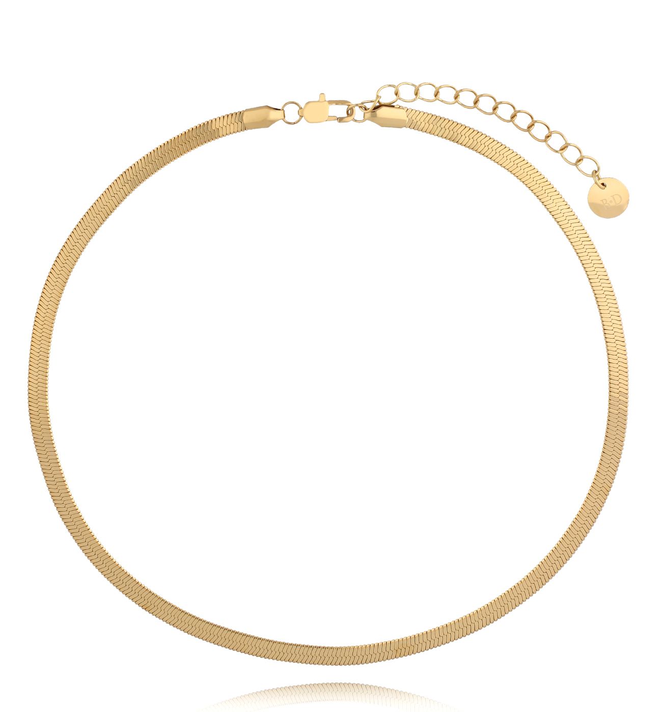 Naszyjnik żmijka złota 45 cm NSA1241