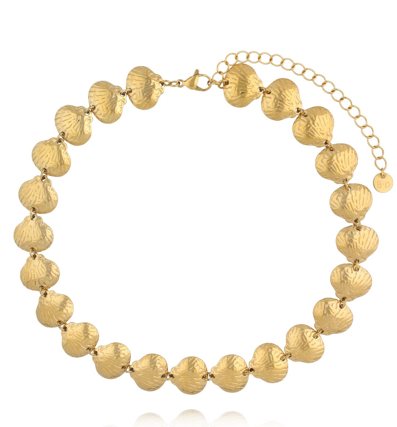 Naszyjnik z muszlami złoty NSY0575 - By Dziubeka