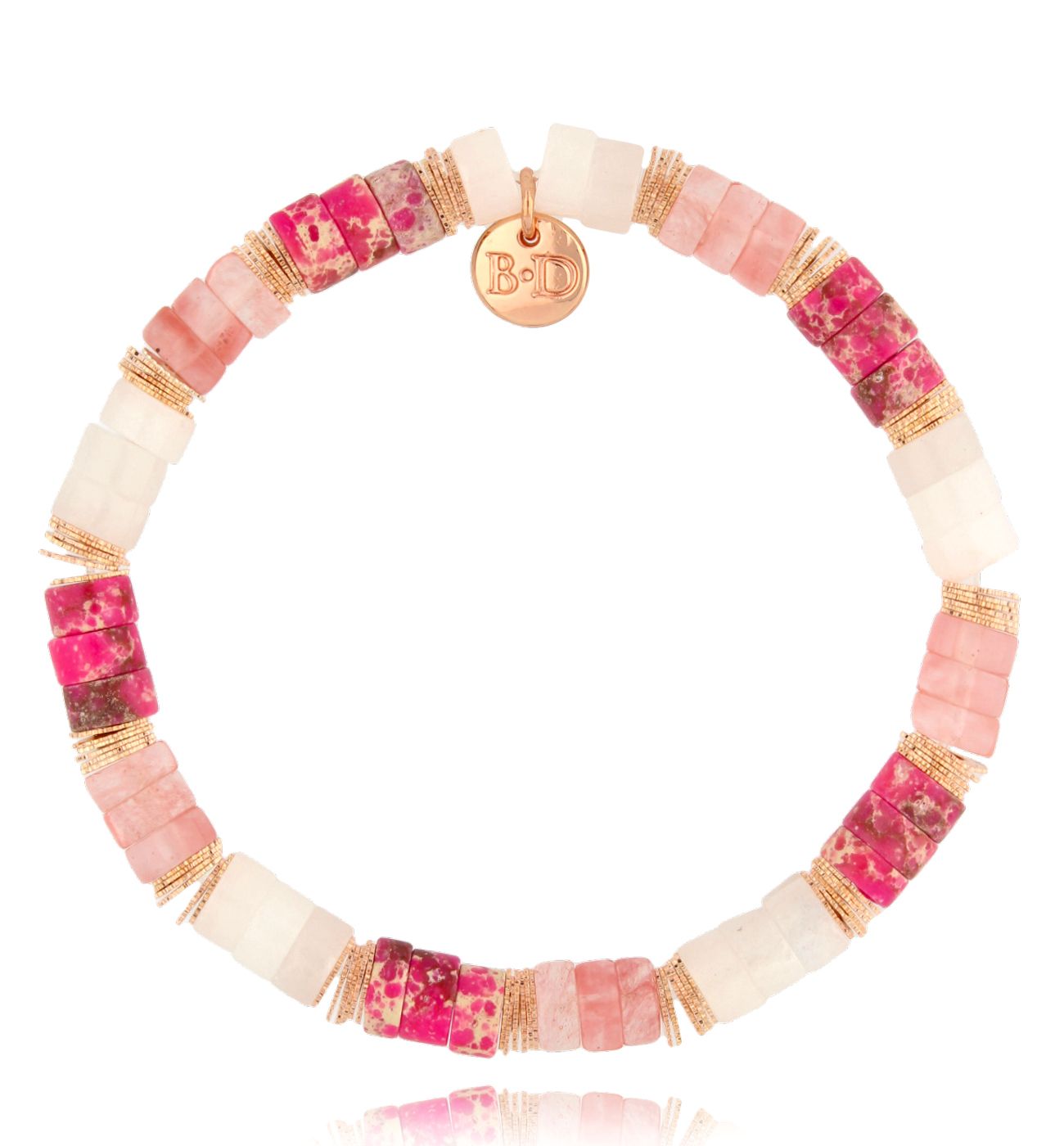 Bransoletka różowa z kamieniami Tropikana BSC1371