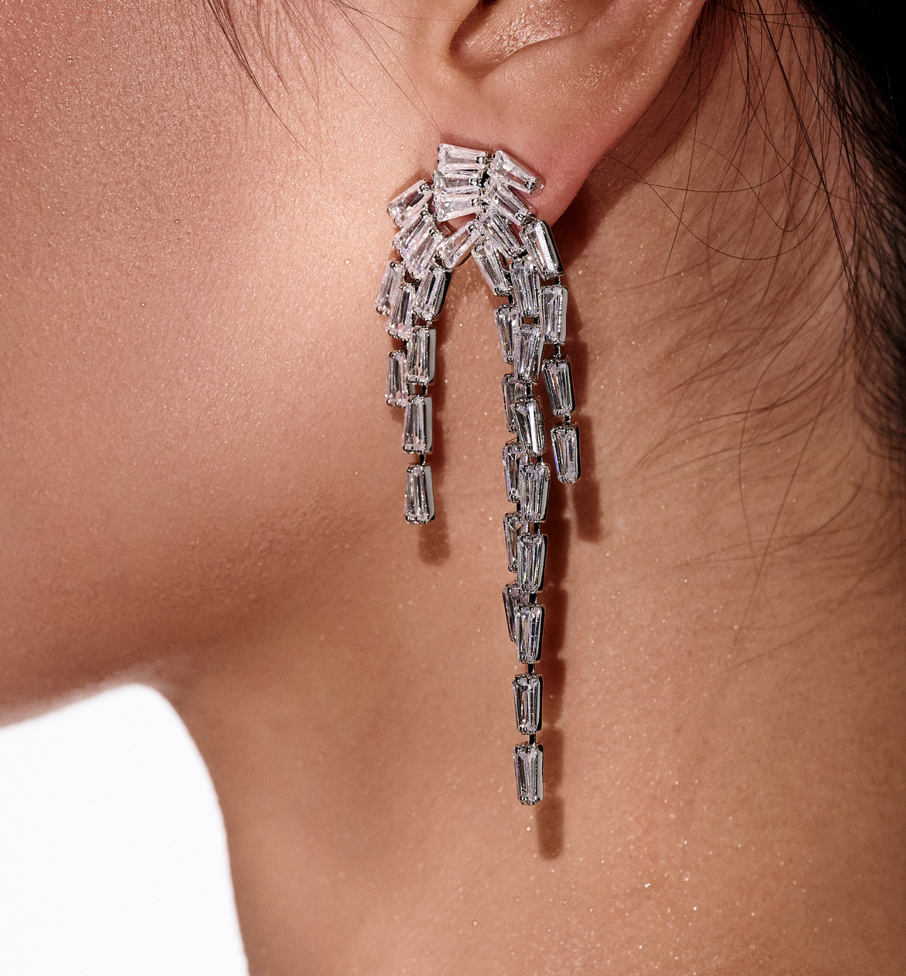 Kolczyki srebrne z kryształkami Samantha - By Dziubeka