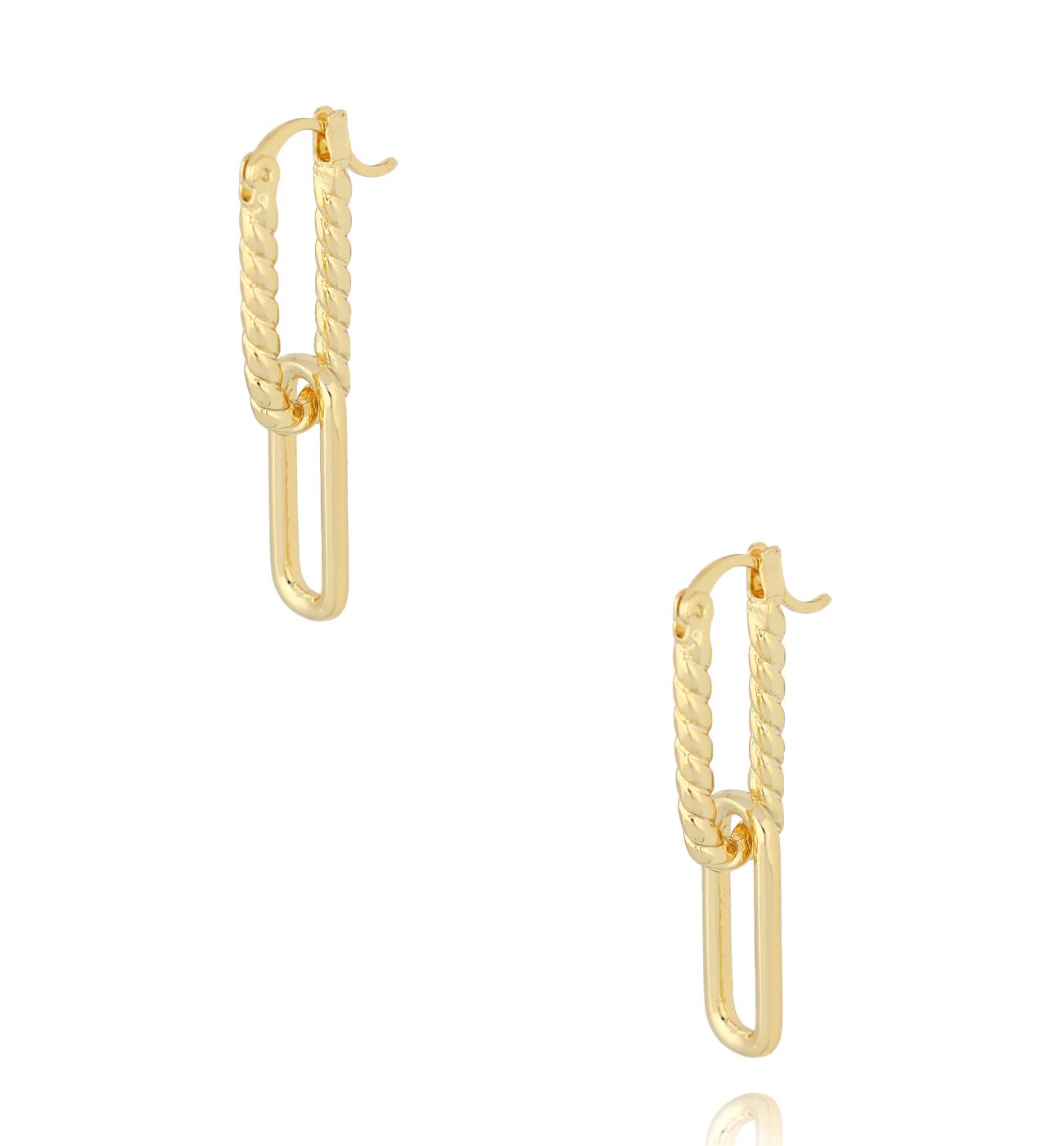 Klipsy złote Serenella KRG1047