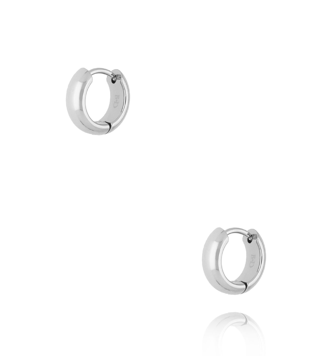 Kolczyki kółka srebrne małe KSA2186