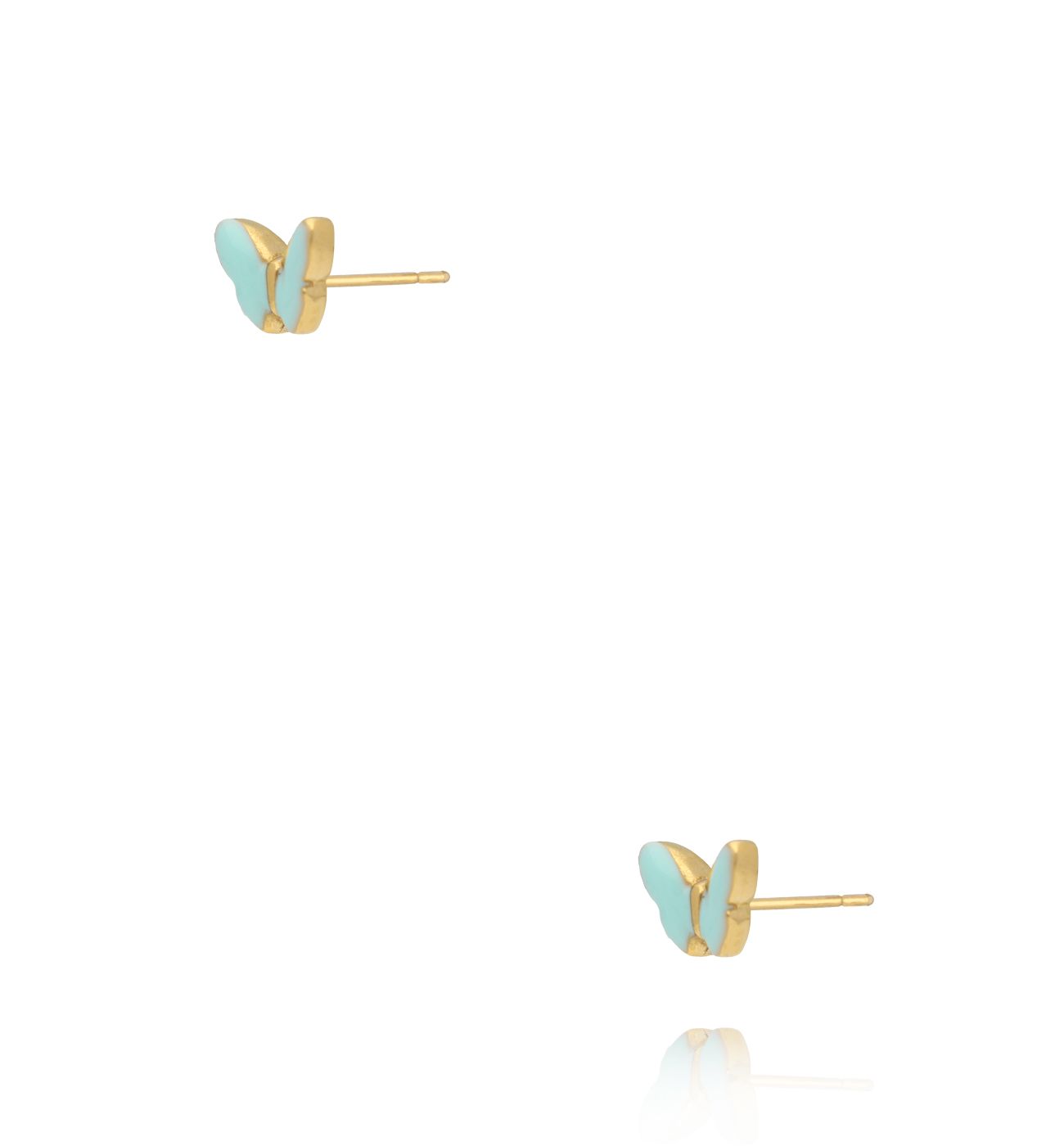 Kolczyki motylki błękitne KSY0494