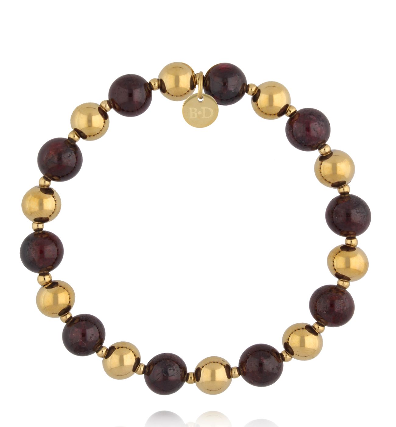 Bransoletka z naturalnych kamieni granatu BPA0632