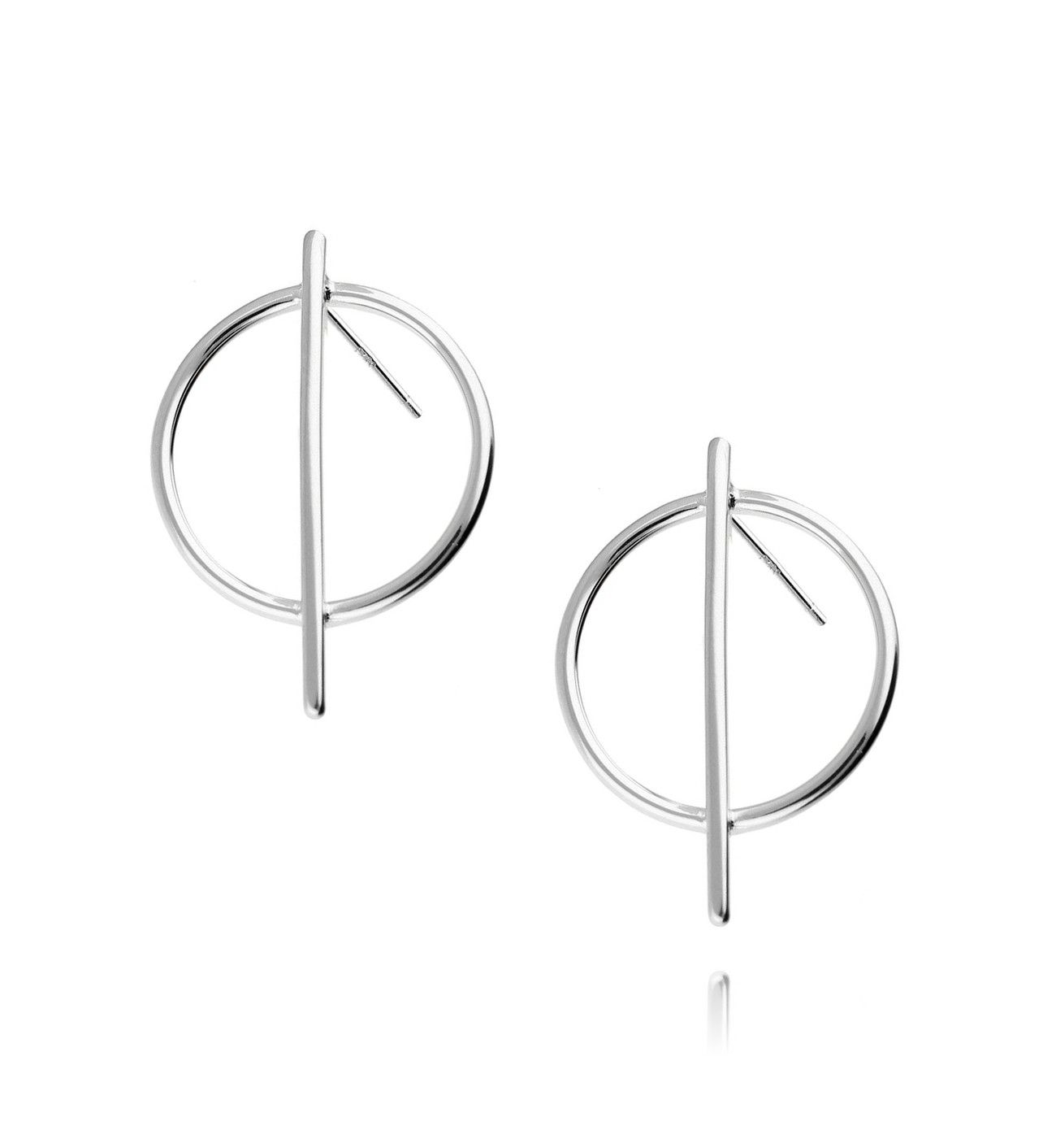 Kolczyki srebrne geometryczne KSE0032