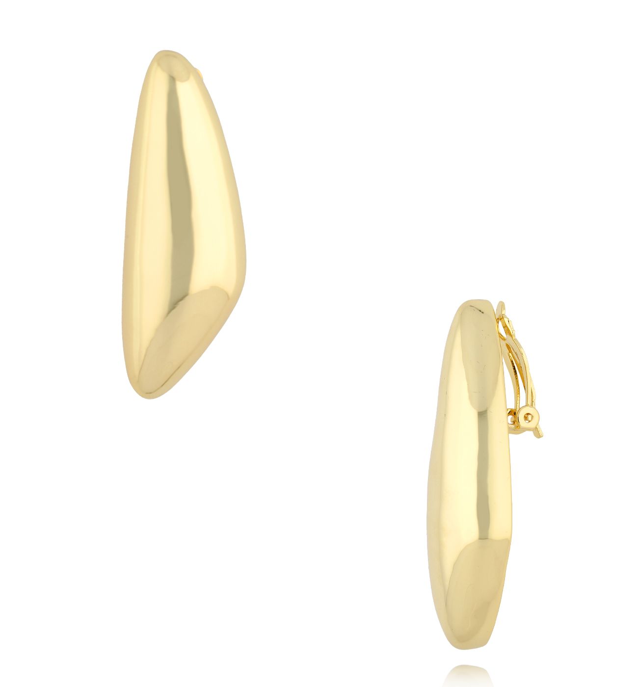 Klipsy duże złote KRG1087