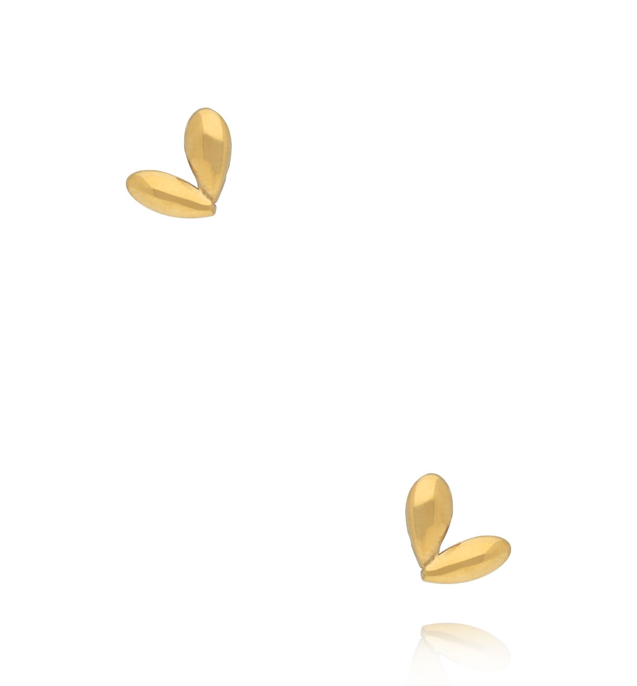 Kolczyki sztyfty w kształcie serca KSY0691 - By Dziubeka