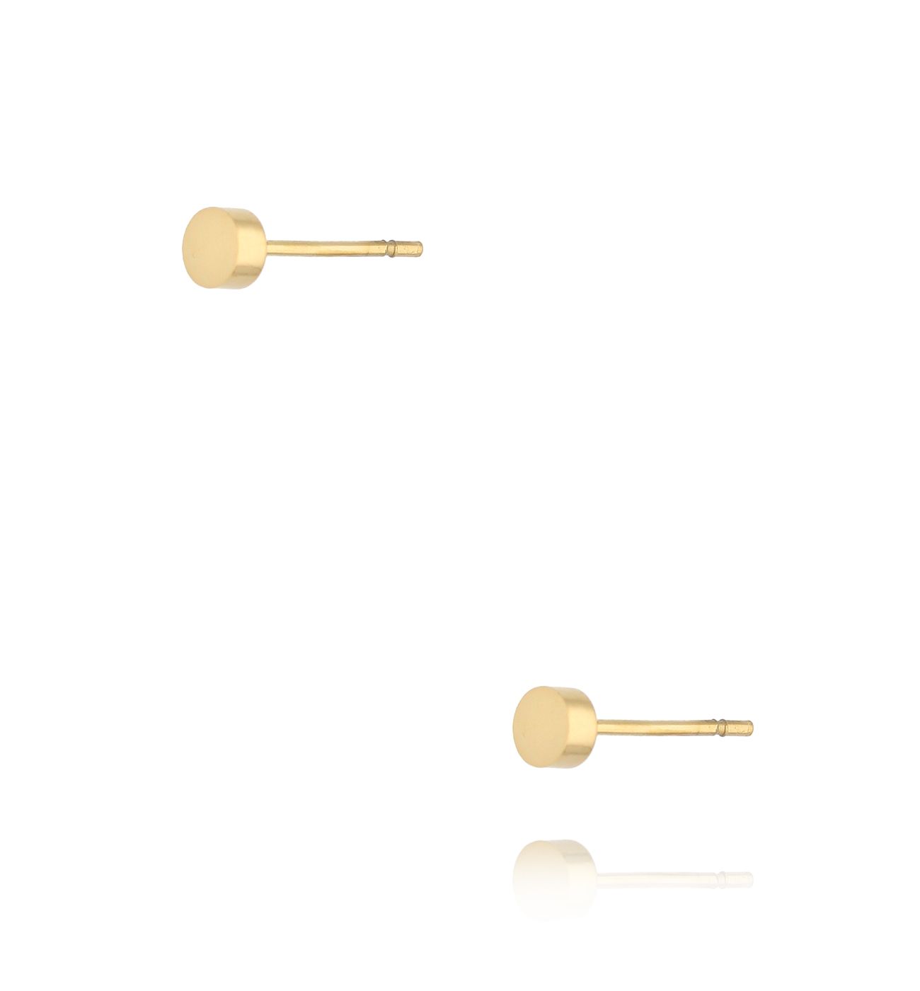 Kolczyki złote dyski Minimalist Chic KSA1779