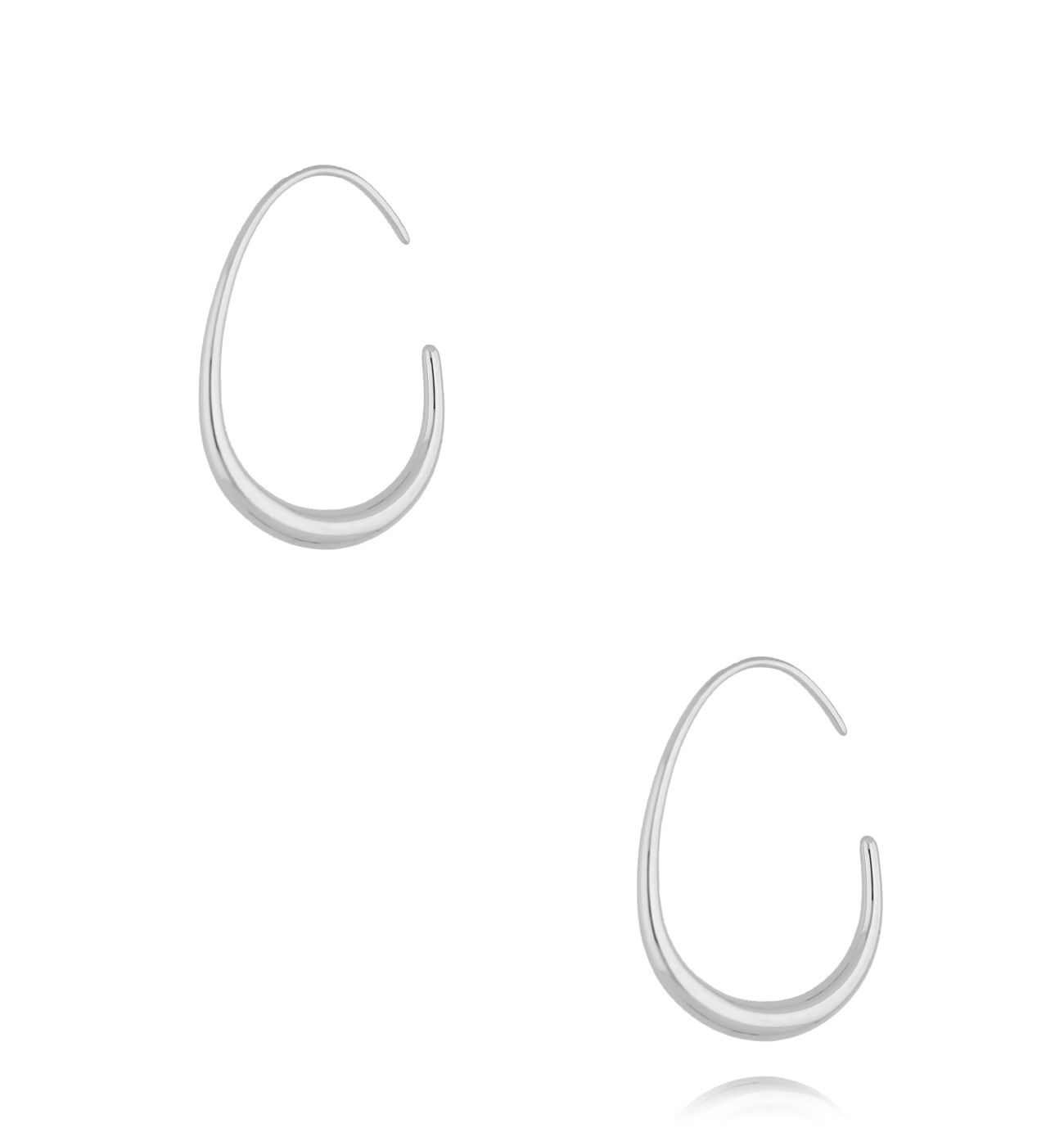 Kolczyki owalne srebrne KSA2263