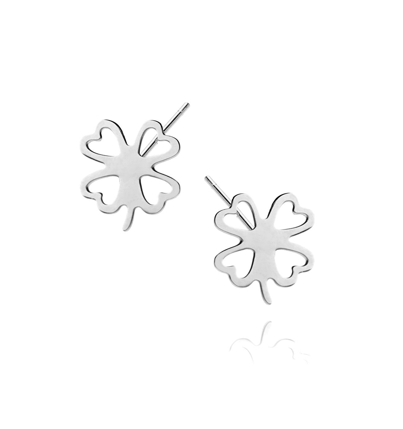 Kolczyki srebrne koniczyny KSE0008