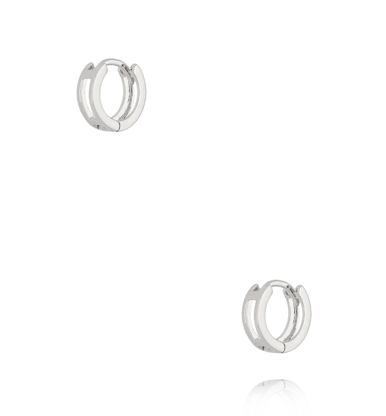 Kolczyki srebrne okrągłe KLU0059